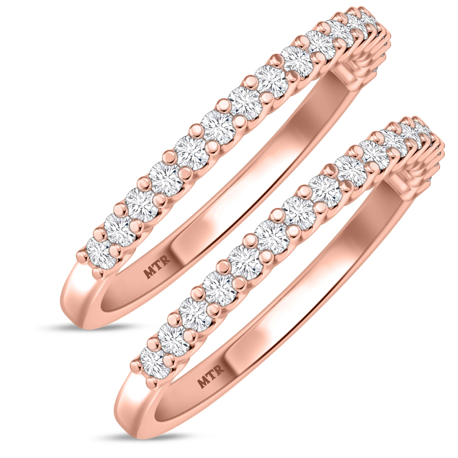Prudence 1/2 ct tw. Diamond Same Sex Ladies Band Set - view 1