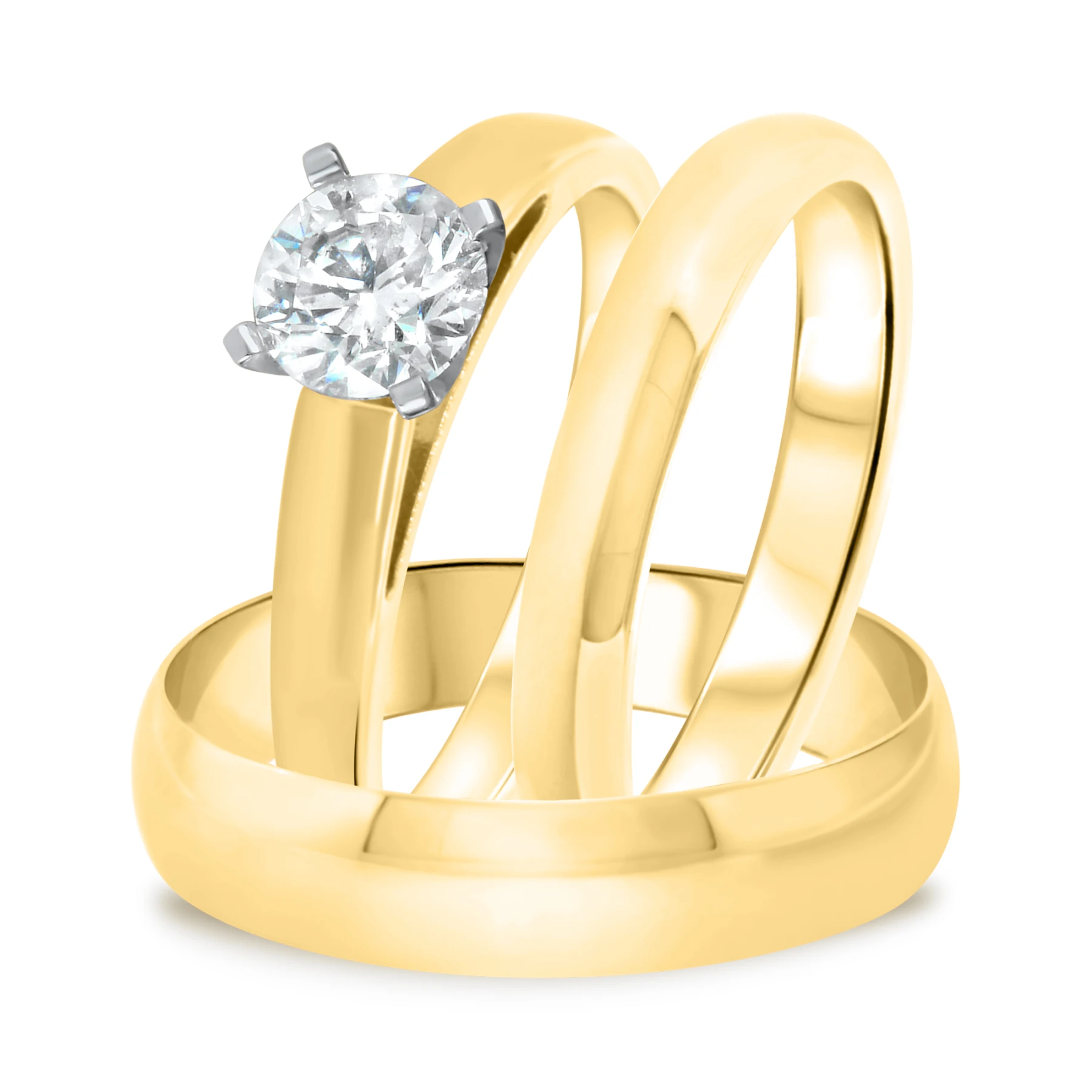 Jandi 1 ct tw. Lab Grown Diamond Round Solitaire Trio Set - view 1