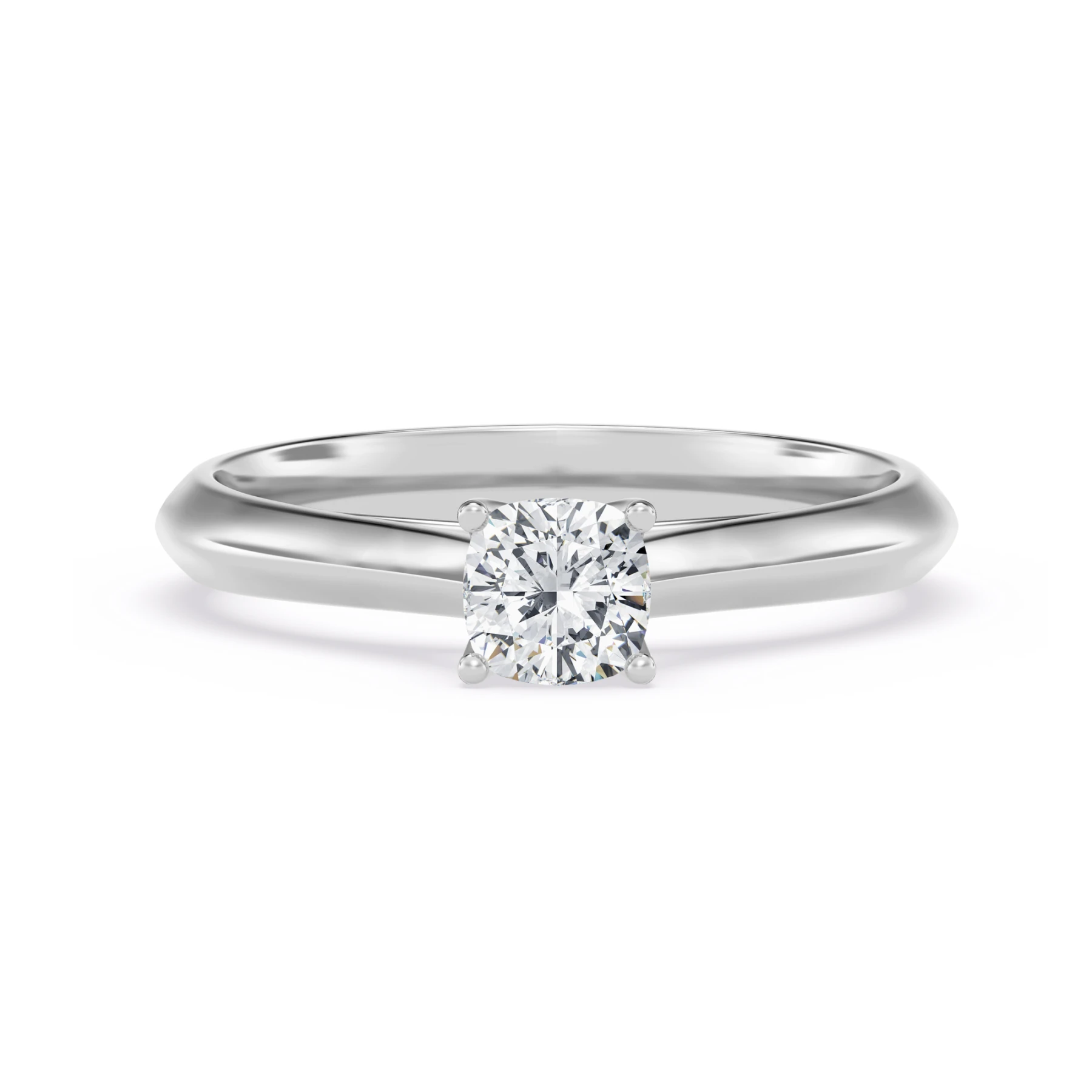 Jena 1/2 ct tw. Lab Grown Diamond Cushion Solitaire Engagement Ring Vermeil