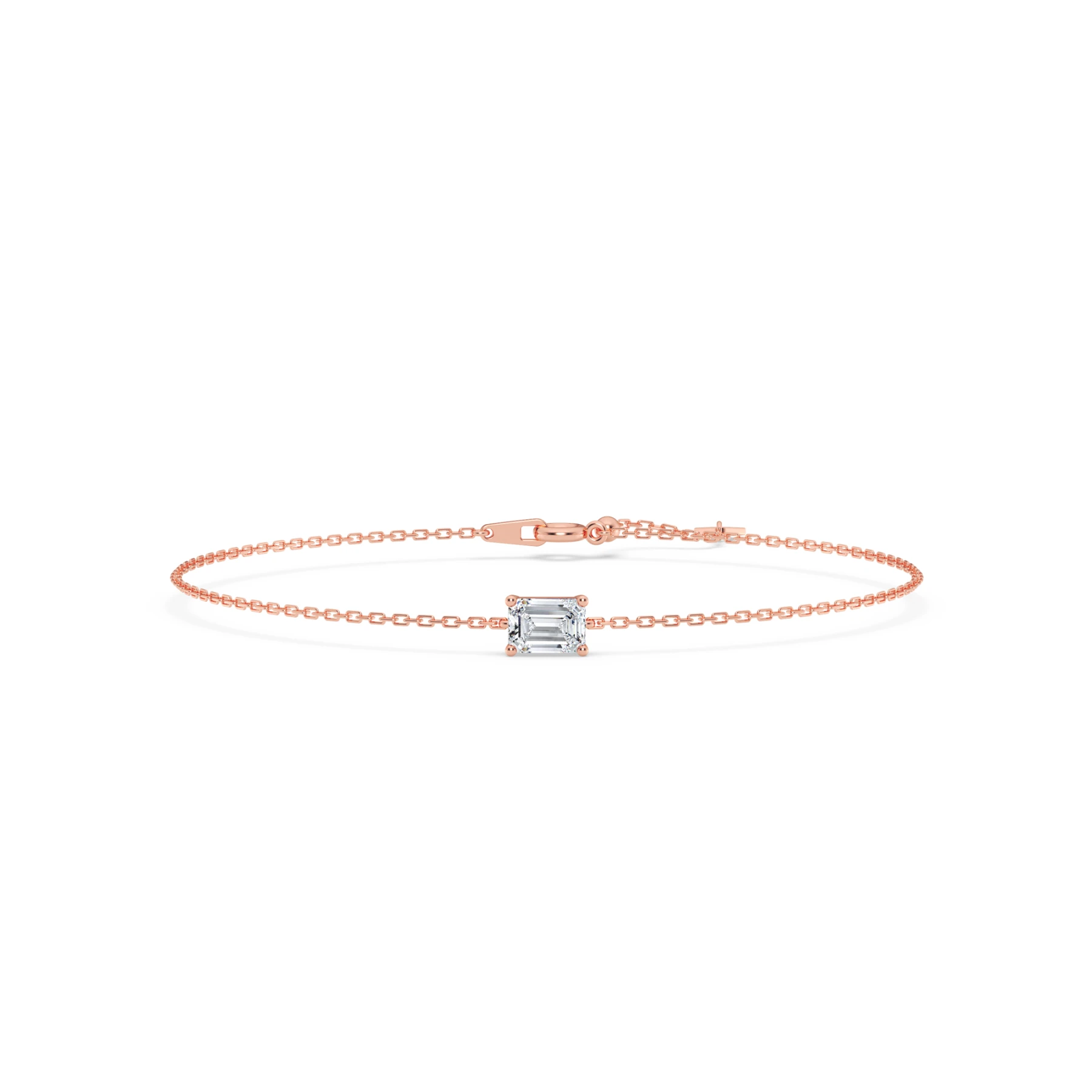 Ansel 3/4 CT. T.W. Lab Grown Diamond Emerald Solitaire Bracelet