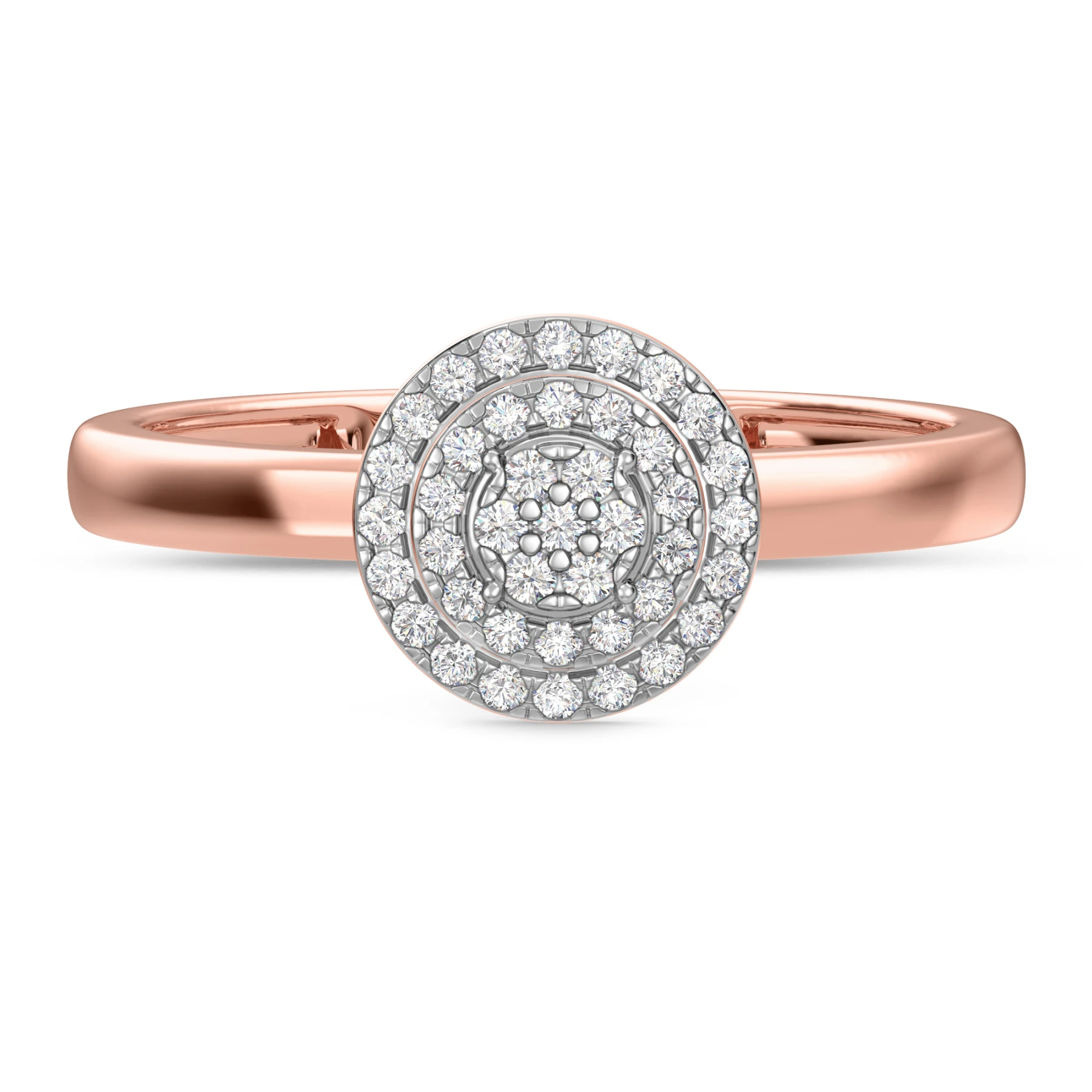 Ignaz 1/5 ct tw. Round Cluster Engagement Ring