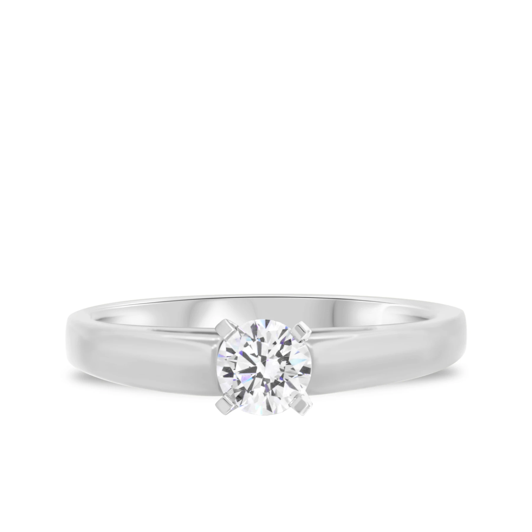 Jandi 3/4 ct tw. Lab Grown Diamond Round Solitaire Engagement Ring Vermeil