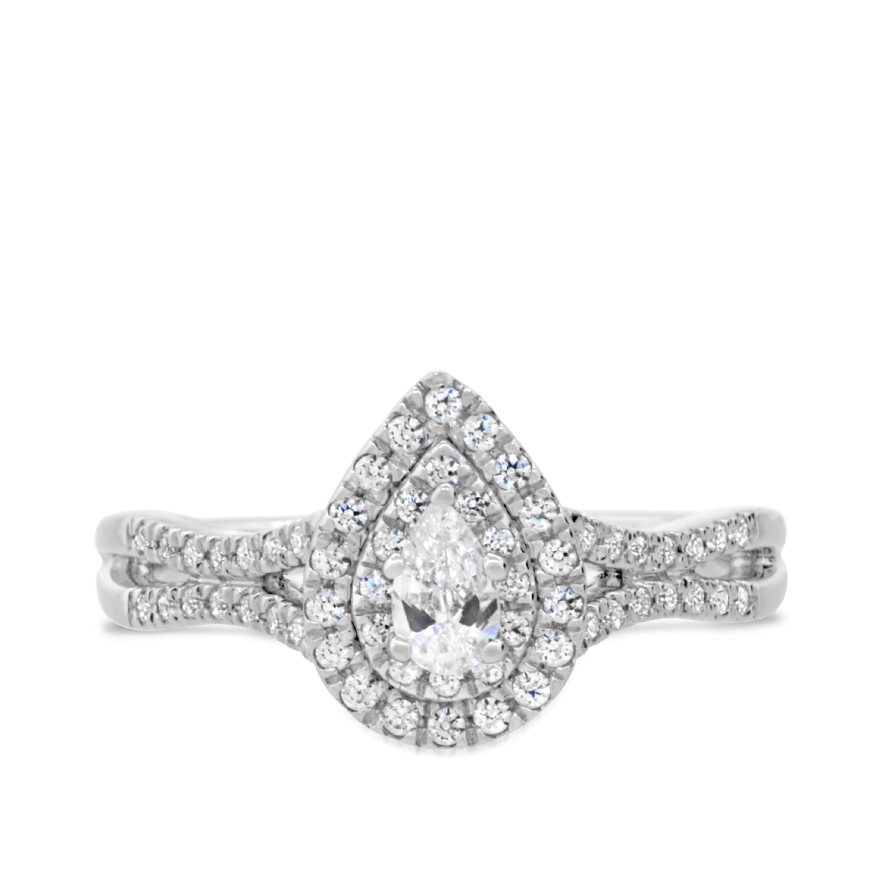 Libby 3/4 ct tw. Diamond Pear Solitaire Engagement Ring 950