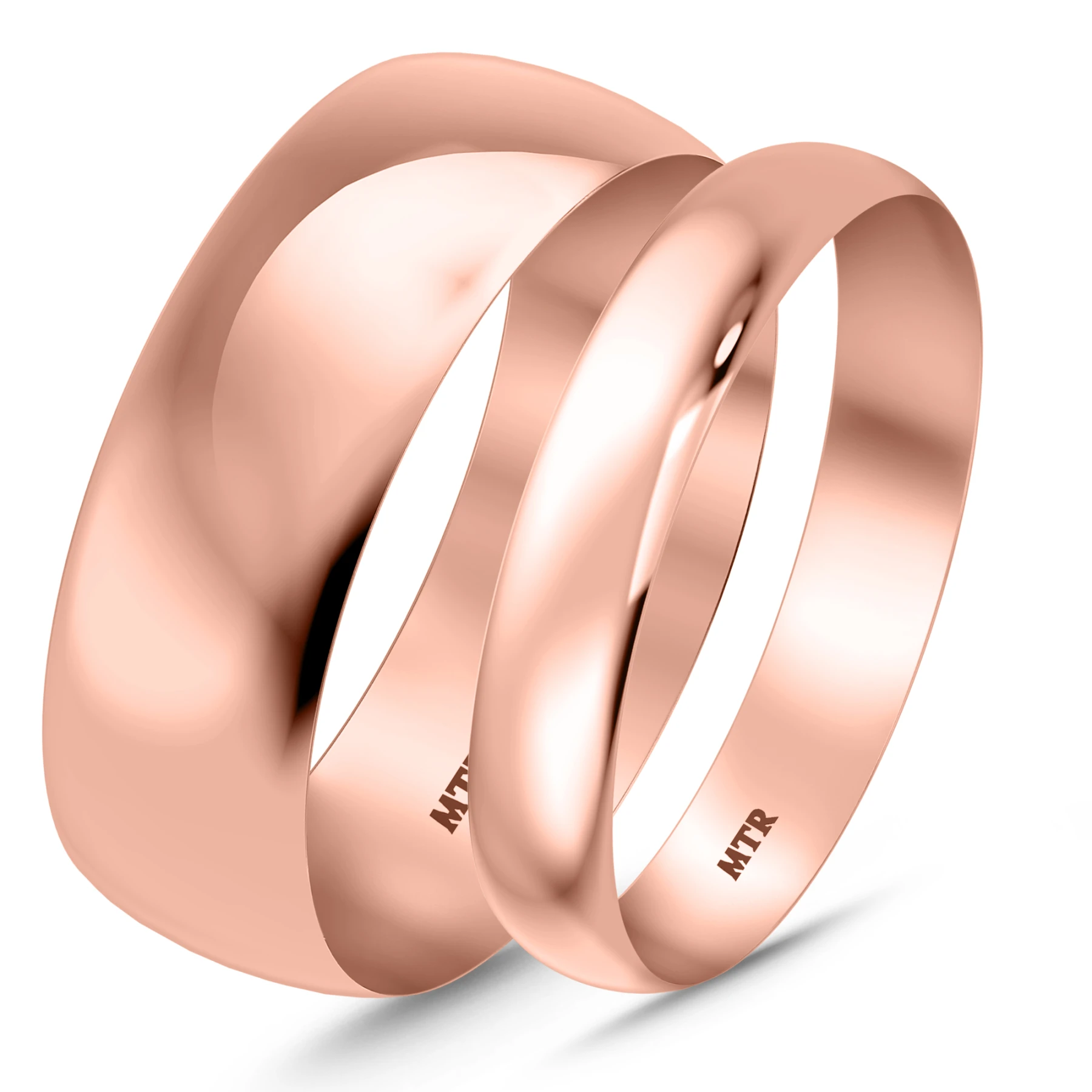 Hudson Comfort Fit-4mm Wedding Band Set