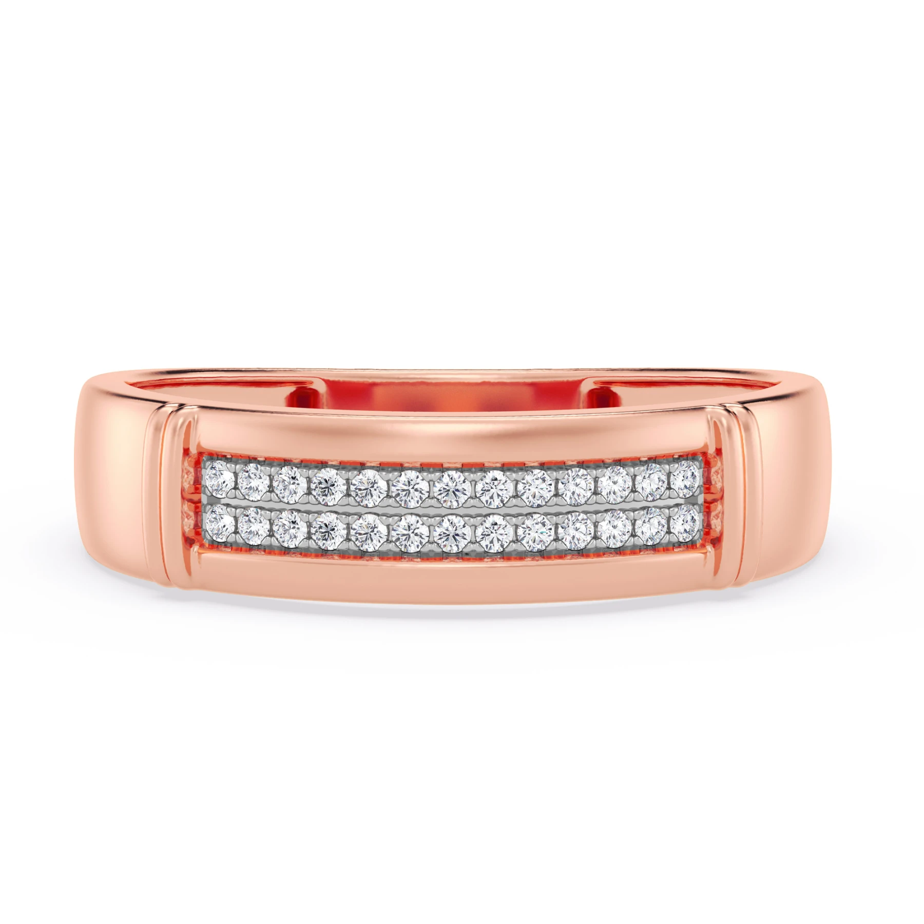Omella 1/10 ct tw. Lab Grown Diamonds Mens Band
