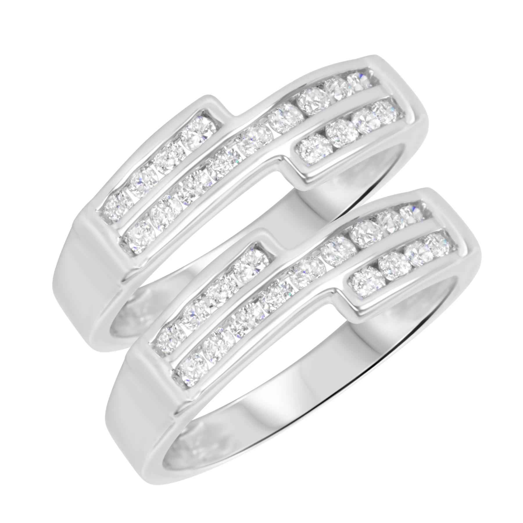 Annalise 3/4 ct tw. Diamond Same Sex Ladies Band Set - view 1