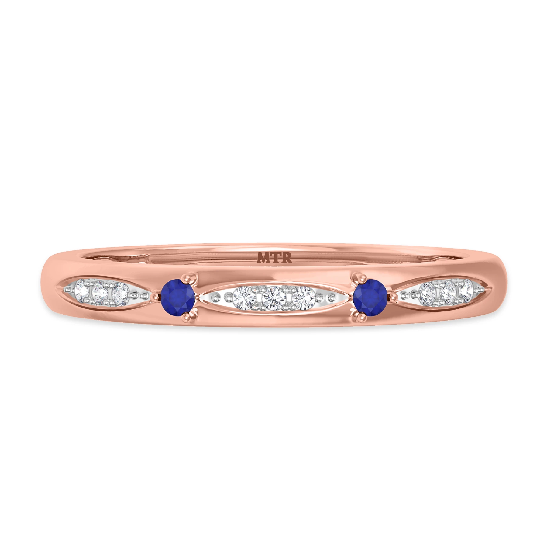 Mawar 1/10 CT. T.W. and Diamond Ladies Wedding Band