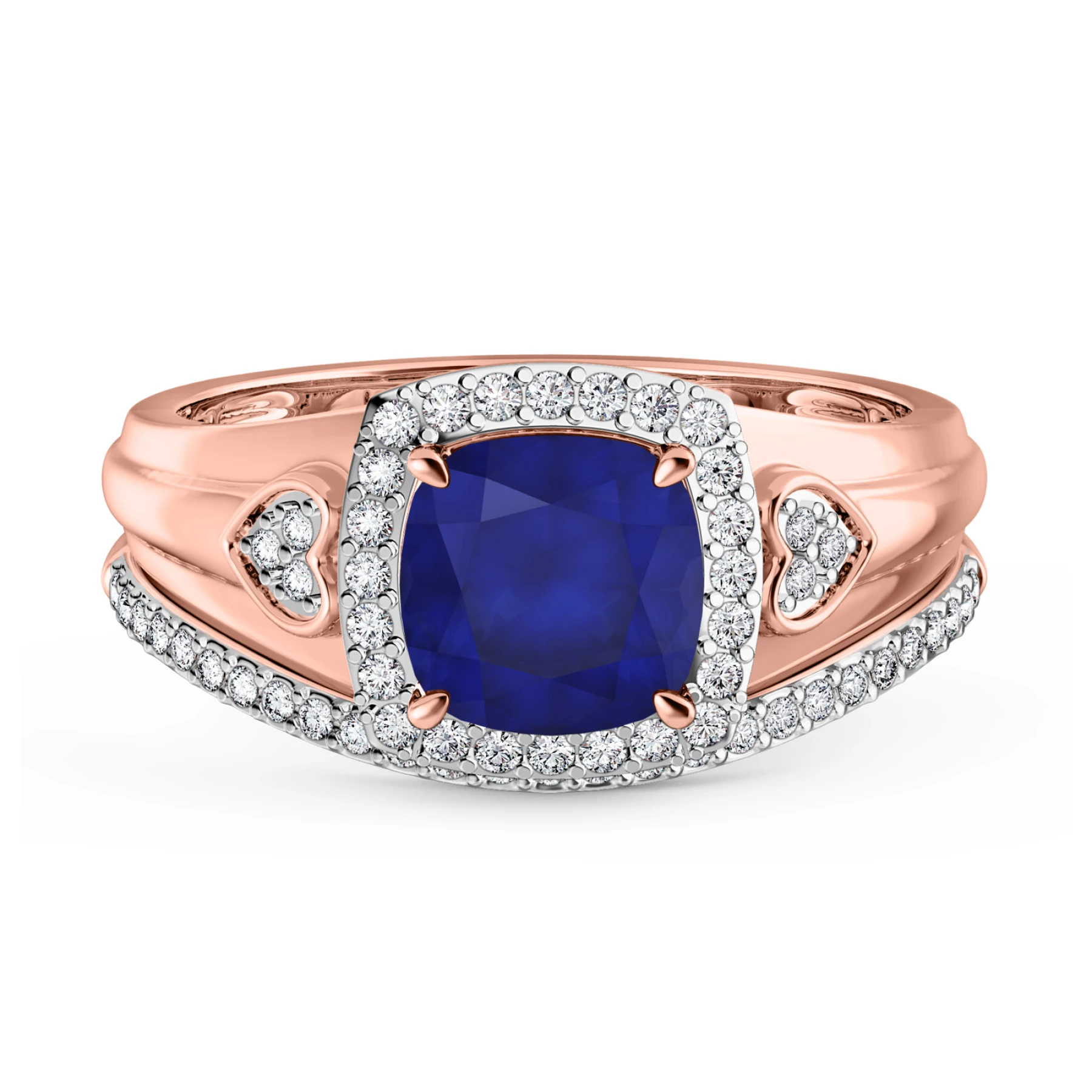 Erica 1 7/8 Carat T.W. Sapphire and Diamond Matching Bridal Ring Set - view 1