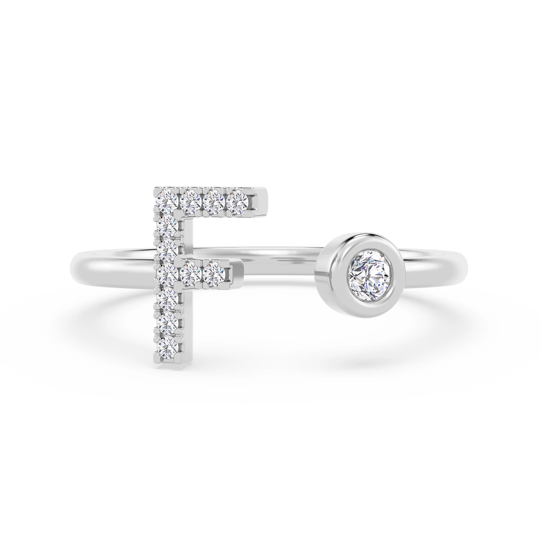 Lisa "F" 1/10 ct tw. Lab Grown Diamond Ring - view 1
