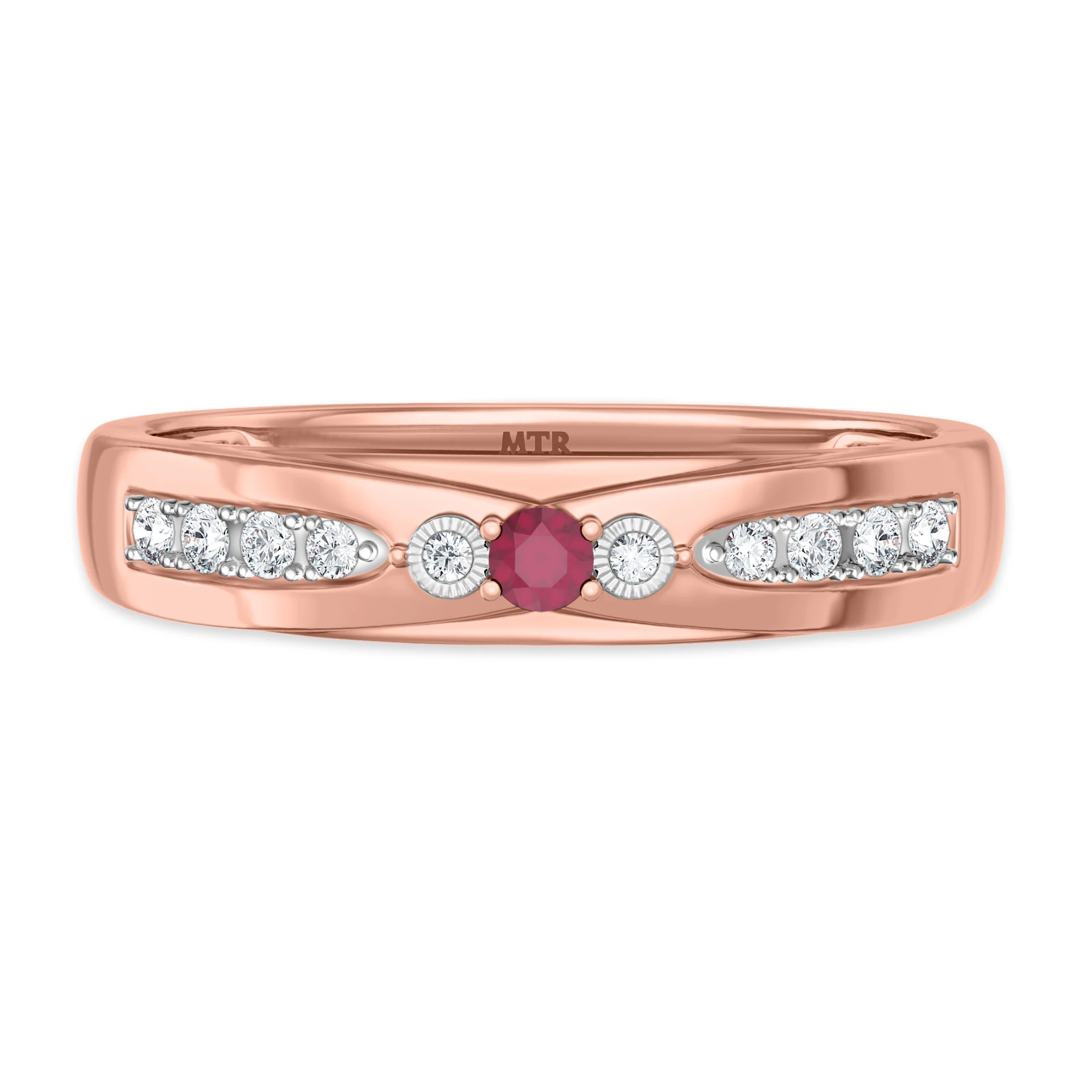 Hana 1/7 CT. T.W. and Diamond Mens Wedding Band