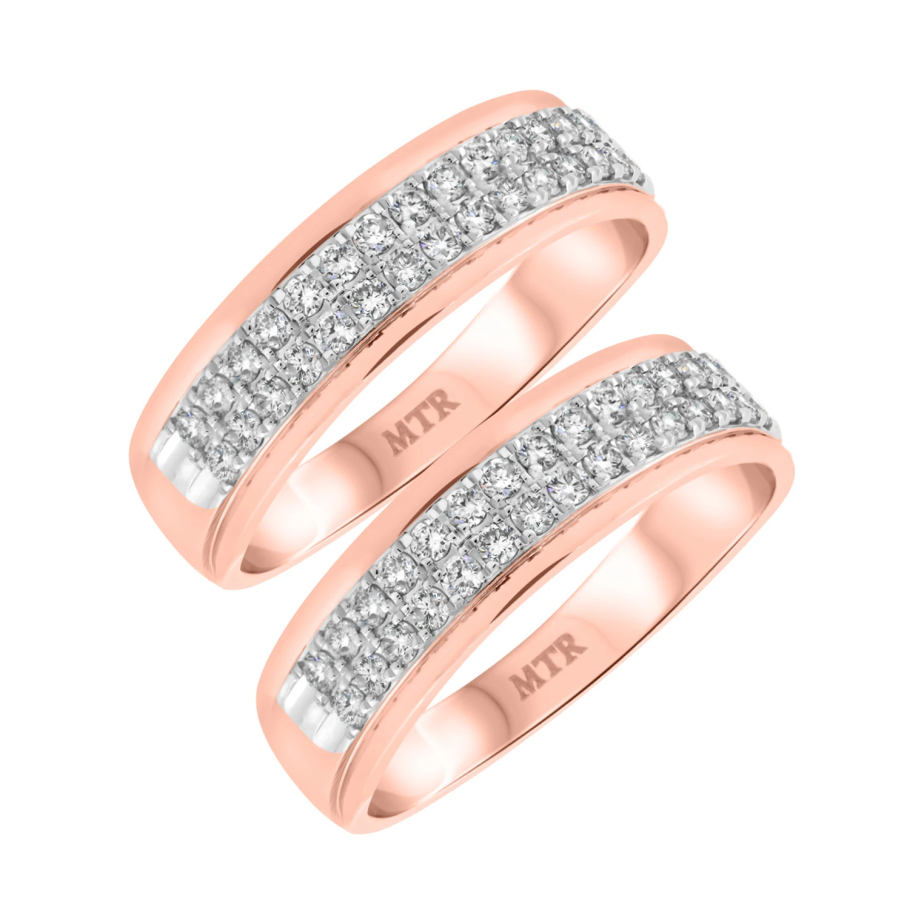 Oberon 1 ct tw. Diamond Same Sex Mens Band Set