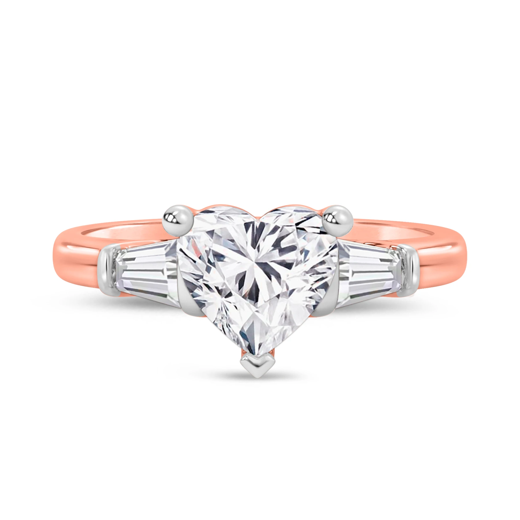 Canna 2 1/4 ct tw. Lab Grown Diamond Heart Solitaire Engagement Ring