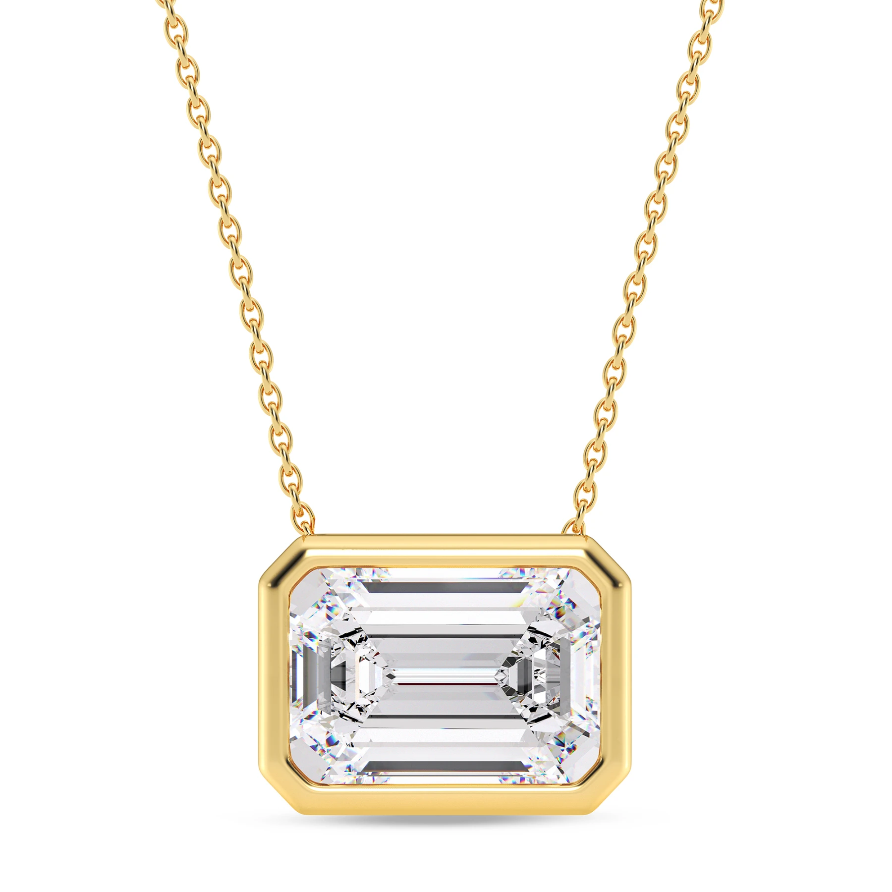 Dela 3 CT. T.W. Lab Grown Diamond Solitaire Pendant