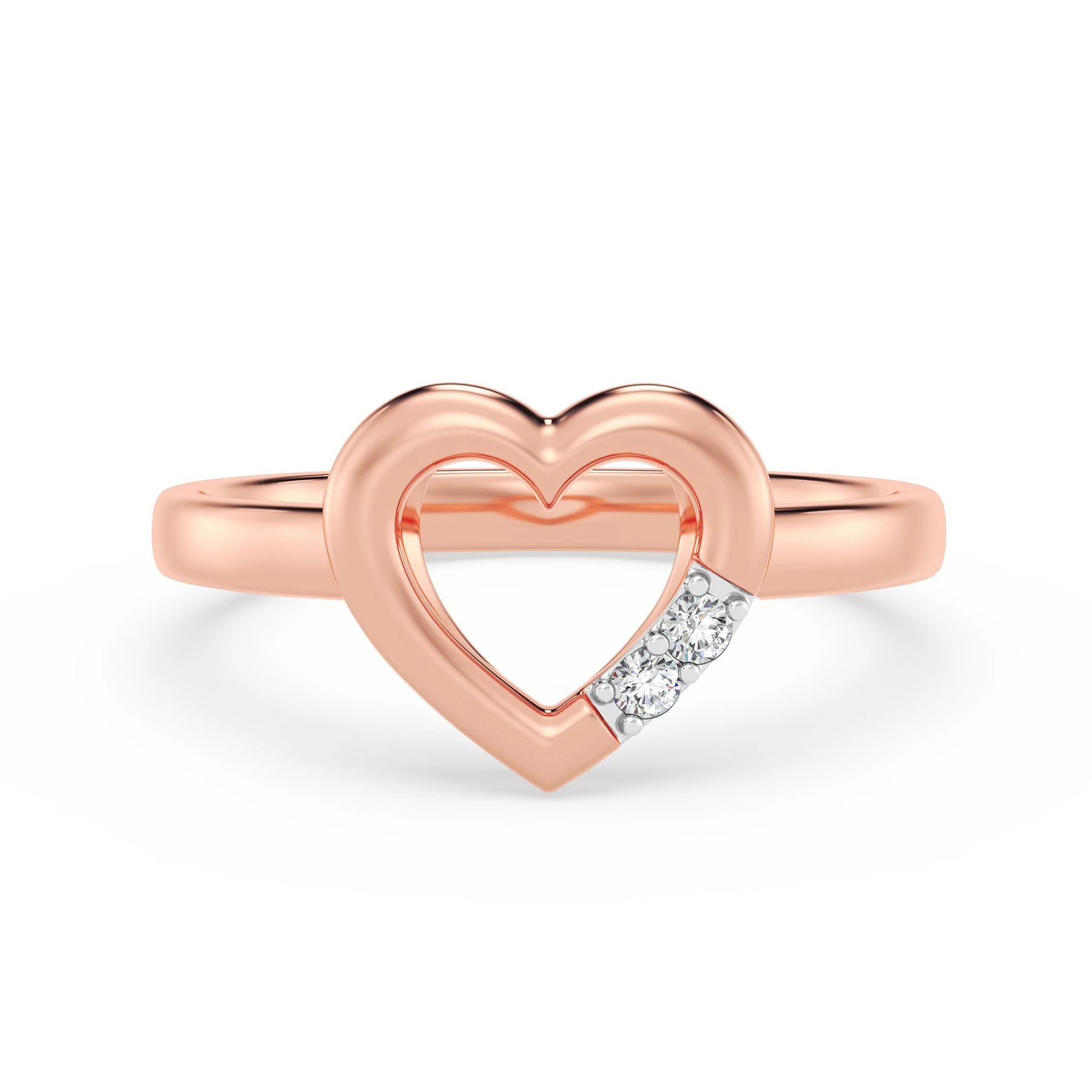 Alice 1/20 ct tw. Lab Grown Diamond Heart Cluster Engagement Ring - view 1