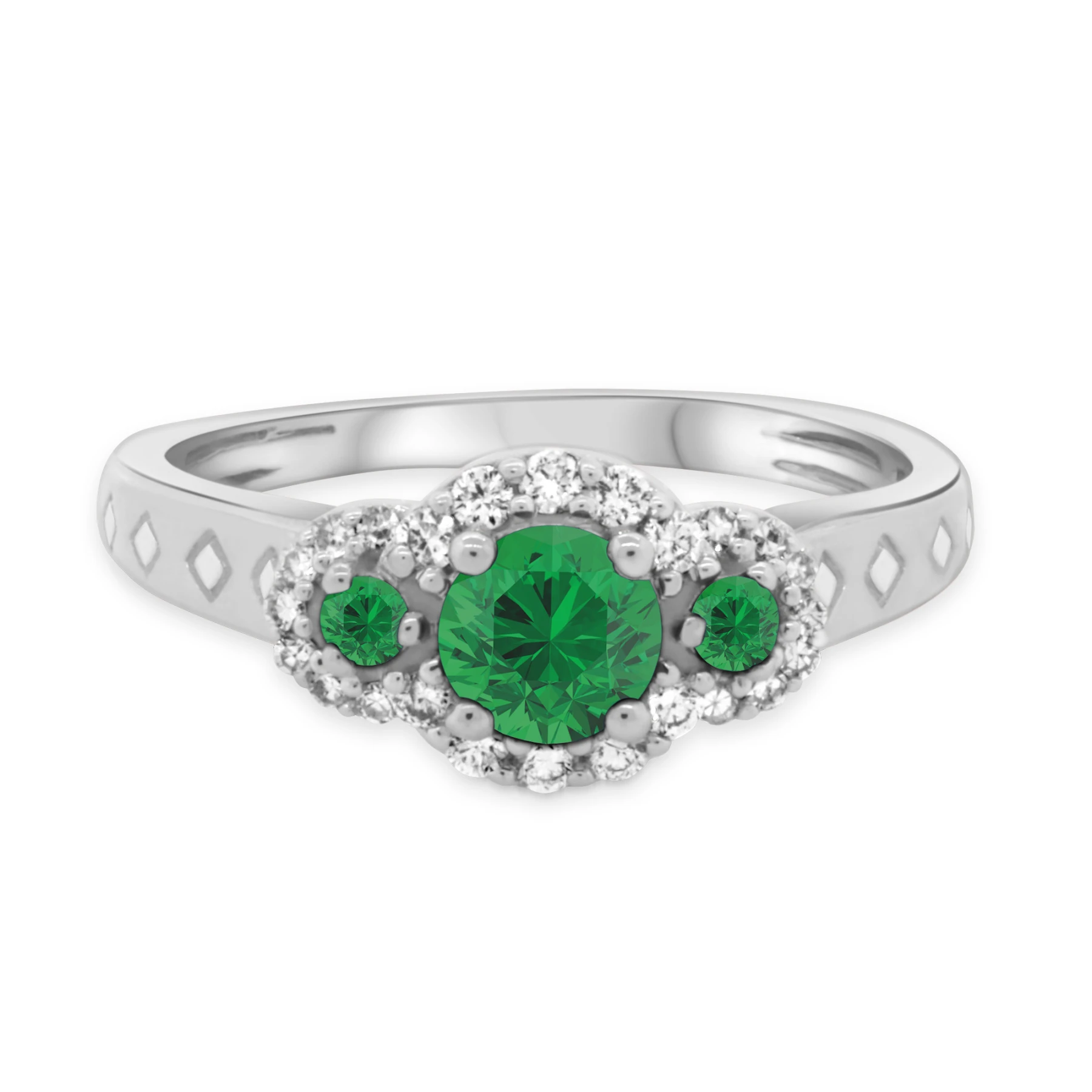 Azaleia 7/8 CT. T.W. and diamond Engagement Ring Vermeil