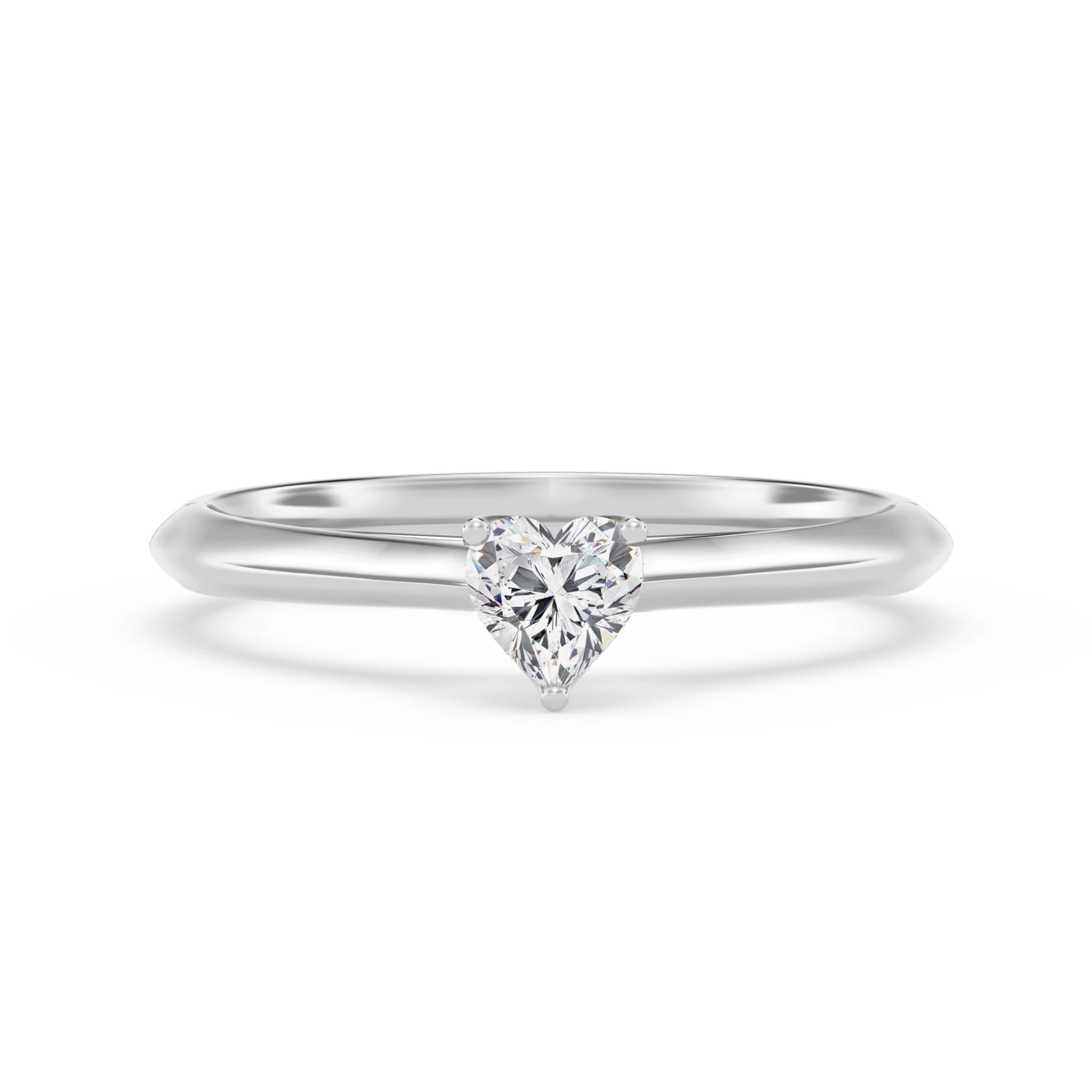 Jena 1/4 ct tw. Lab Grown Diamond Heart Solitaire Engagement Ring Vermeil