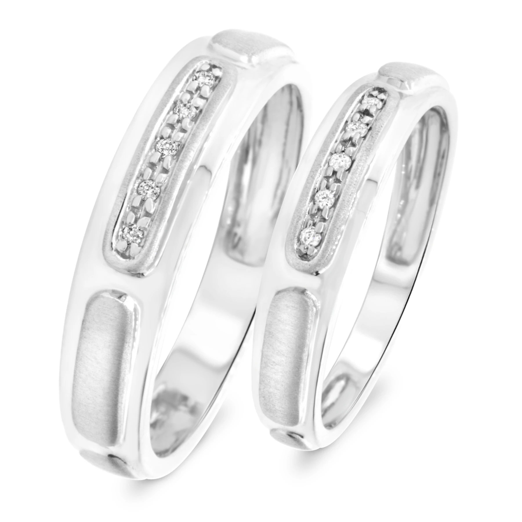 Courtesan 1/15 ct tw. Diamond Wedding Band Set - view 1