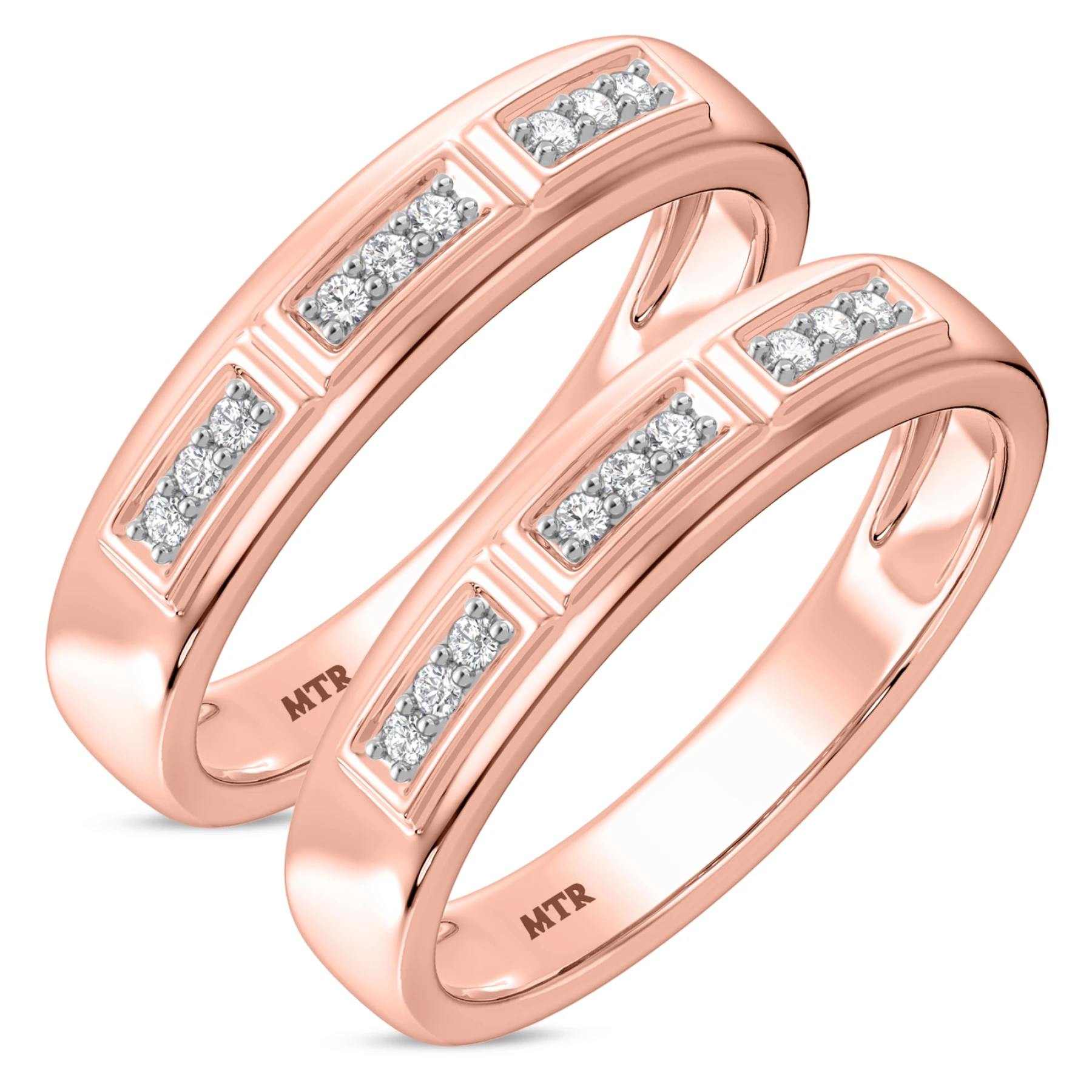 Alwin 1/5 ct tw. Lab Grown Diamond Same Sex Mens Band Set