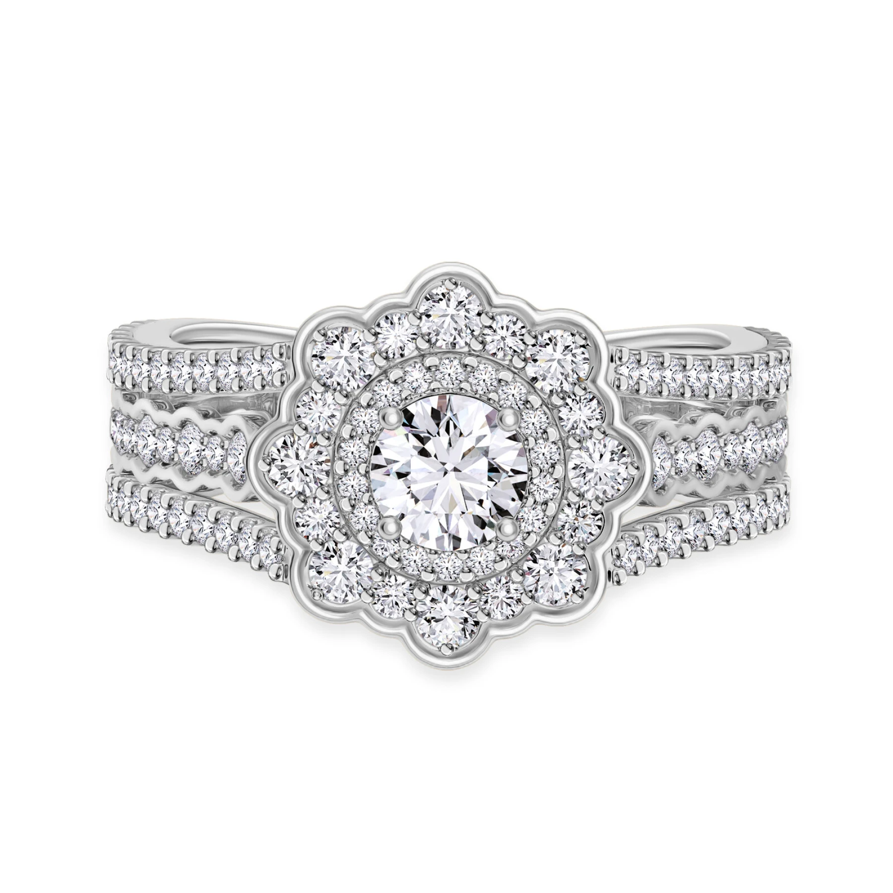 Briella 2 1/3 ct tw. Diamond Round Solitaire Engagement Ring 950