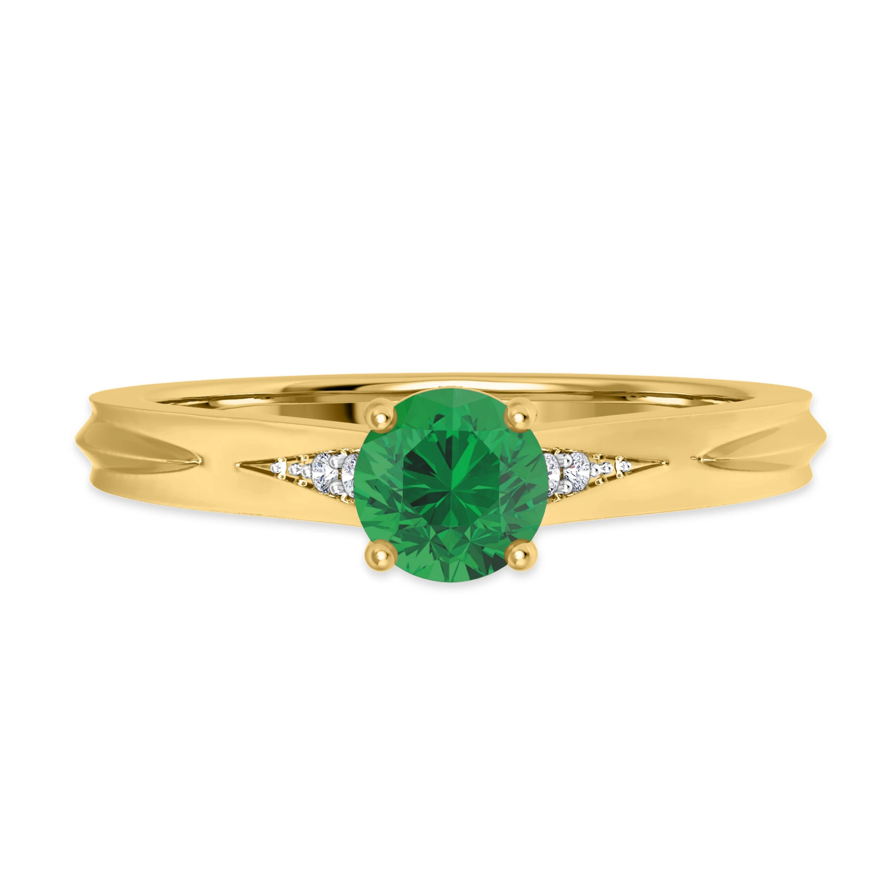 Irit 3/4 Carat T.W. and diamond Engagement Ring Vermeil