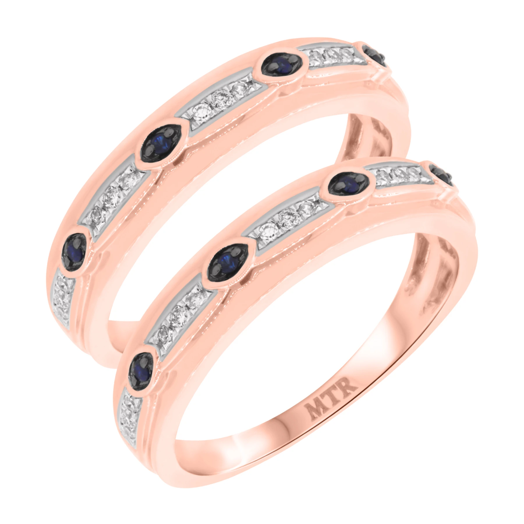 Farida 1/5 ct tw. Diamond Same Sex Mens Band Set - view 1