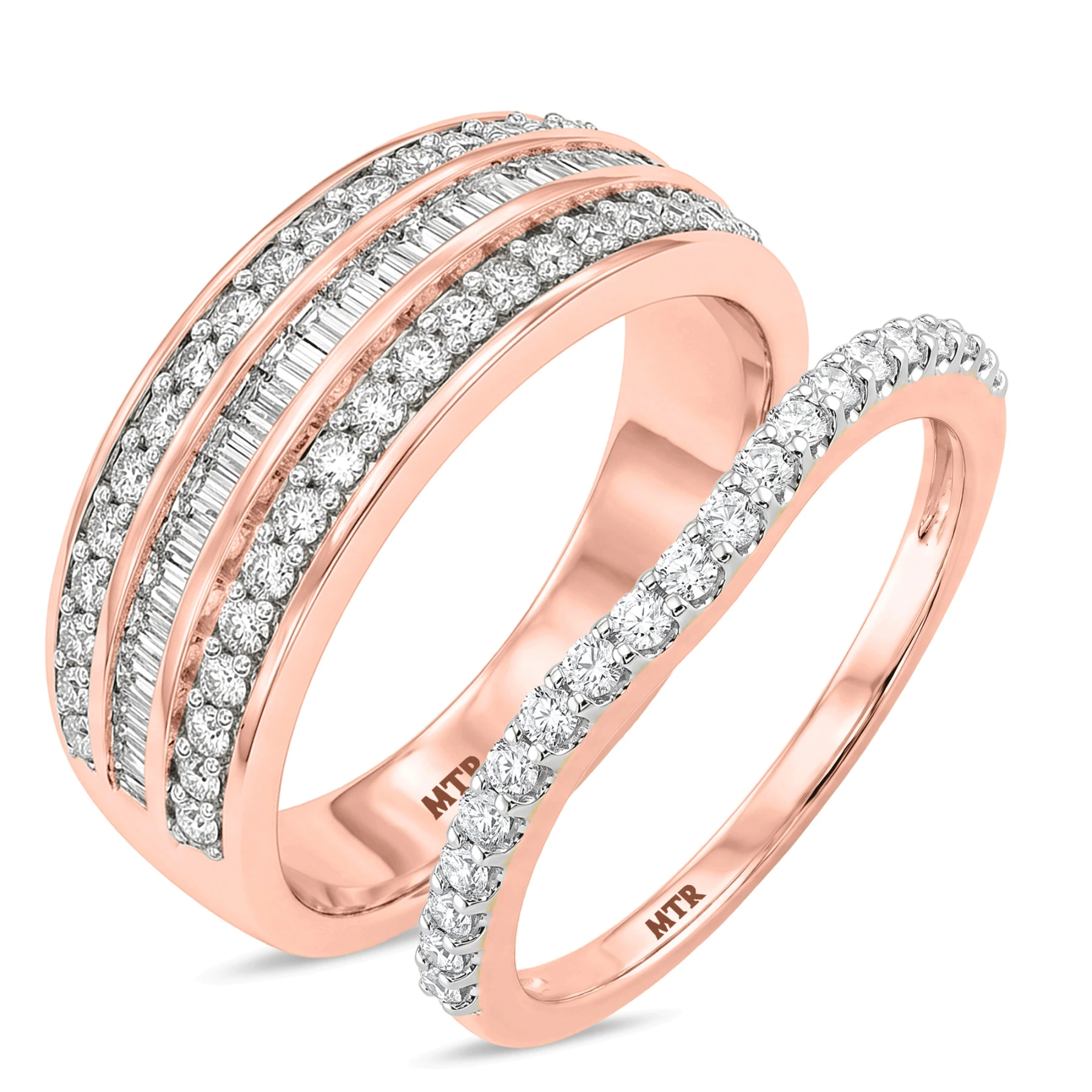 Louise 1 ct tw. Diamond Wedding Band Set - view 1