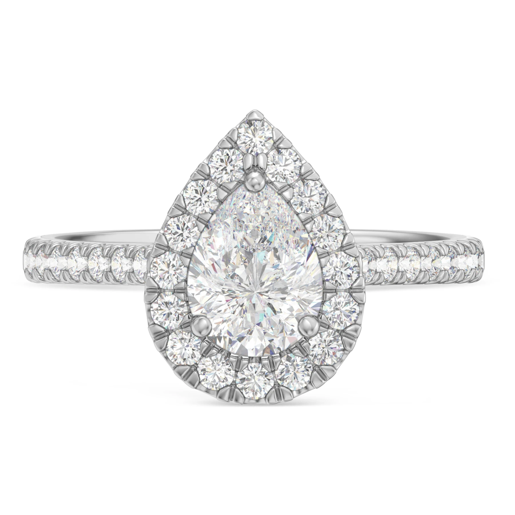 Frea 1 7/8 ct tw. Pear Solitaire Engagement Ring