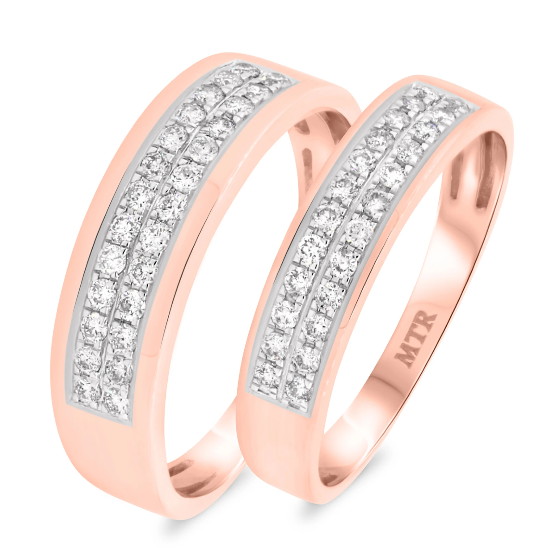 Jay 1/2 ct tw. Diamond Wedding Band Set