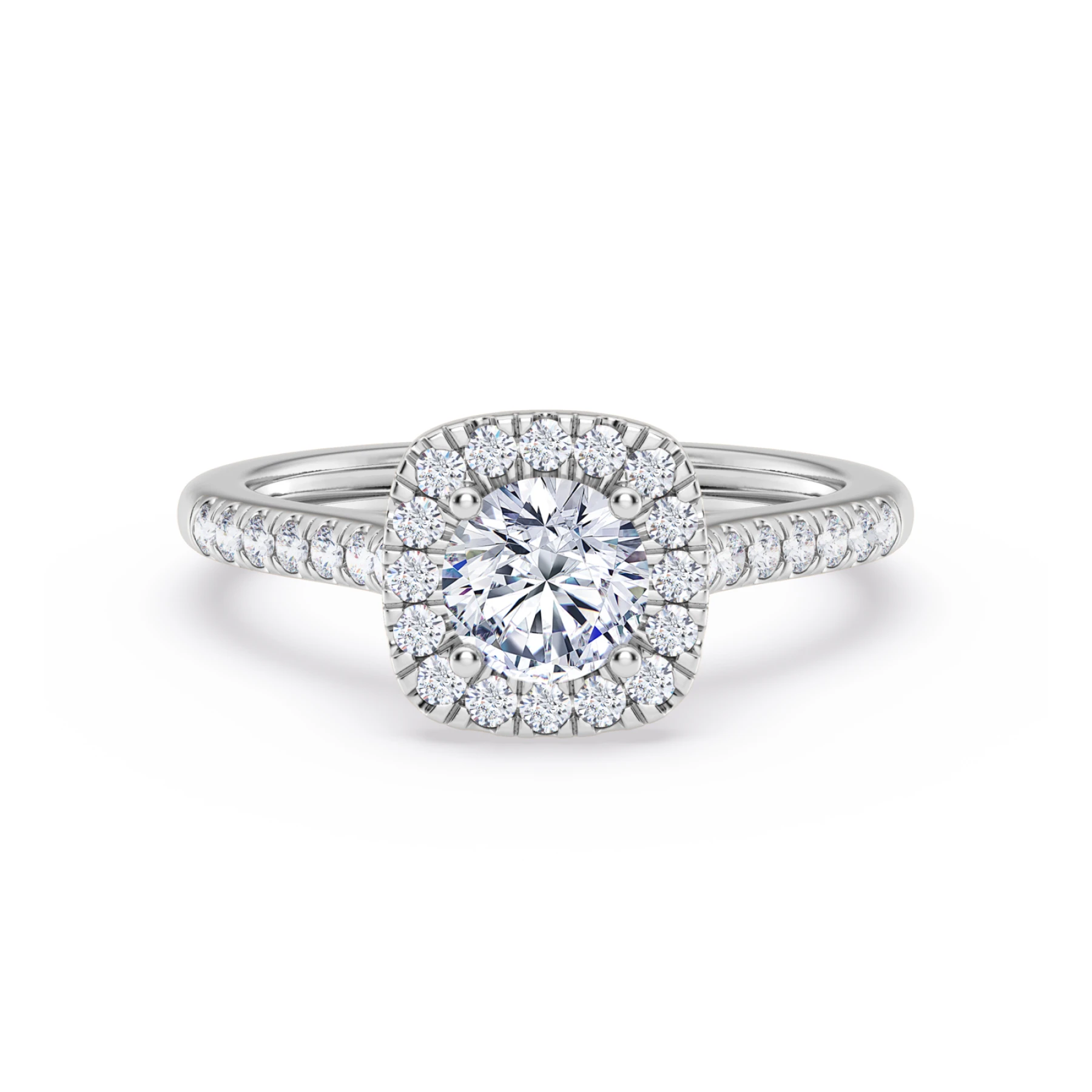 Nikau 7/8 ct tw. Lab Grown Diamond Round Solitaire Engagement Ring Vermeil