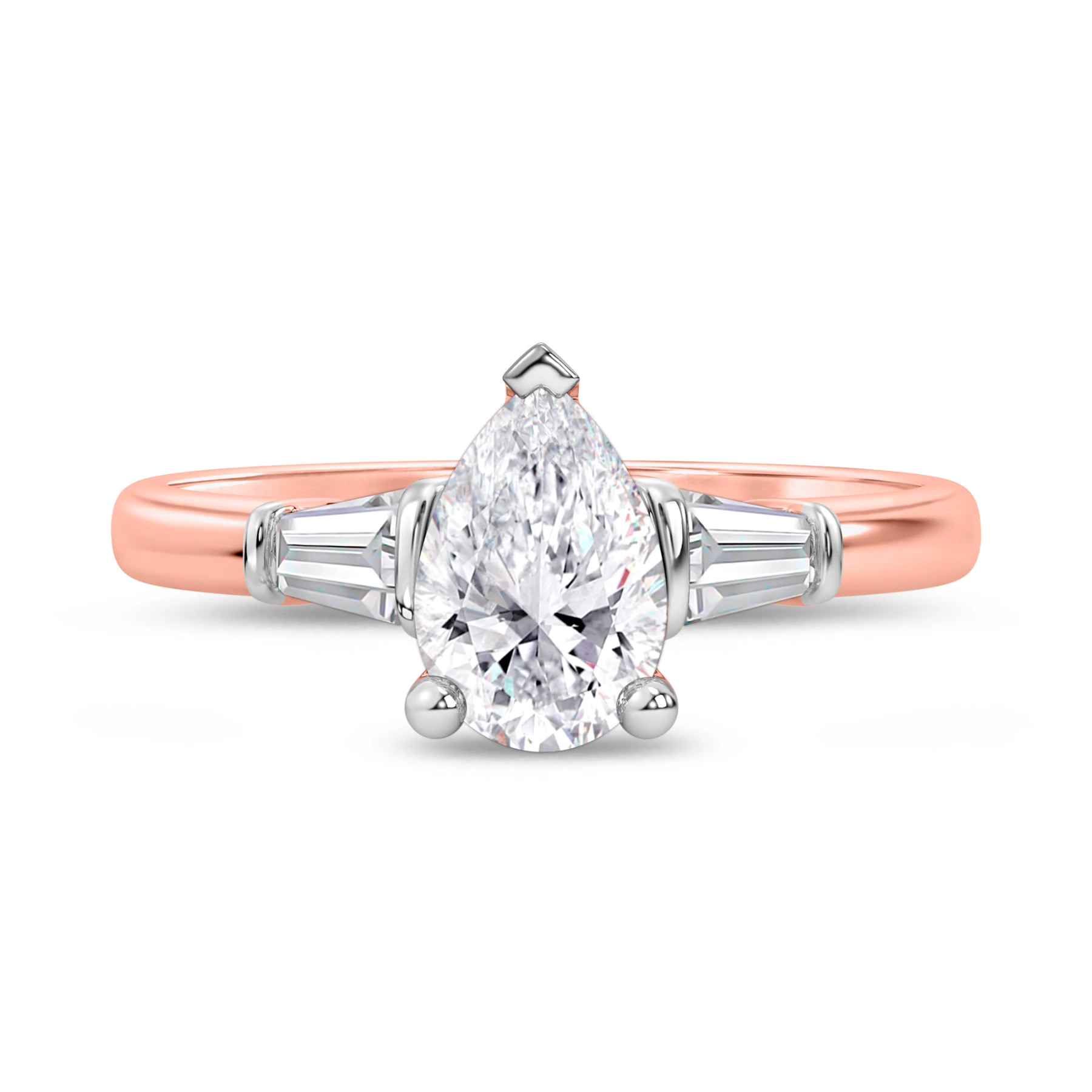 Canna 1 1/7 ct tw. Lab Grown Diamond Pear Solitaire Engagement Ring