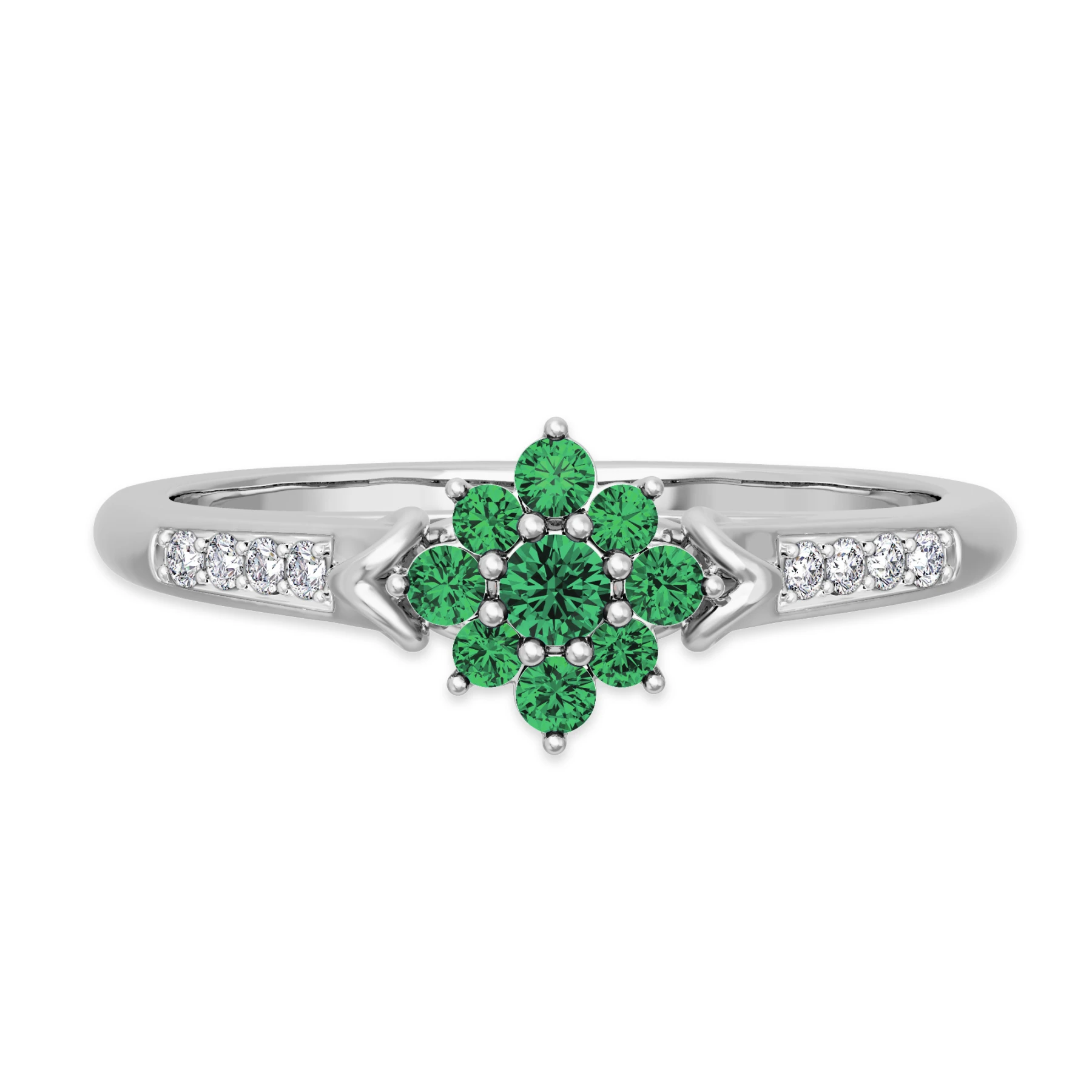 Neeja 3/8 Carat T.W. and diamond Engagement Ring Vermeil