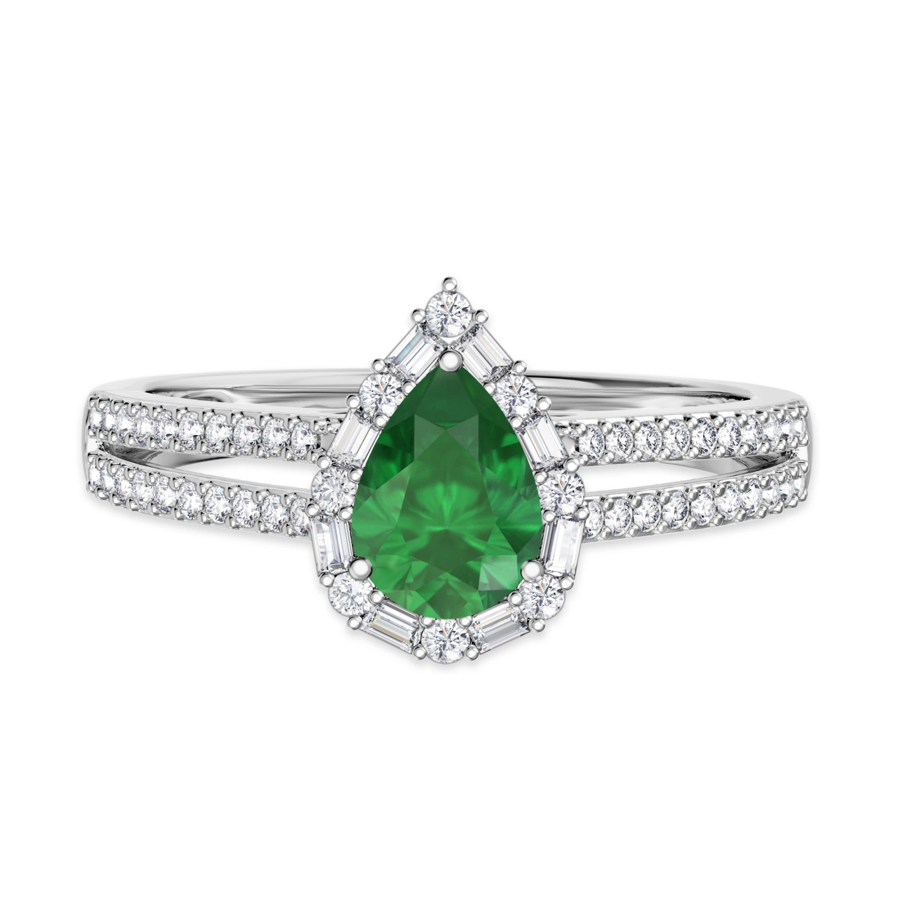 Lita 1 1/10 CT. T.W. and diamond Engagement Ring Vermeil