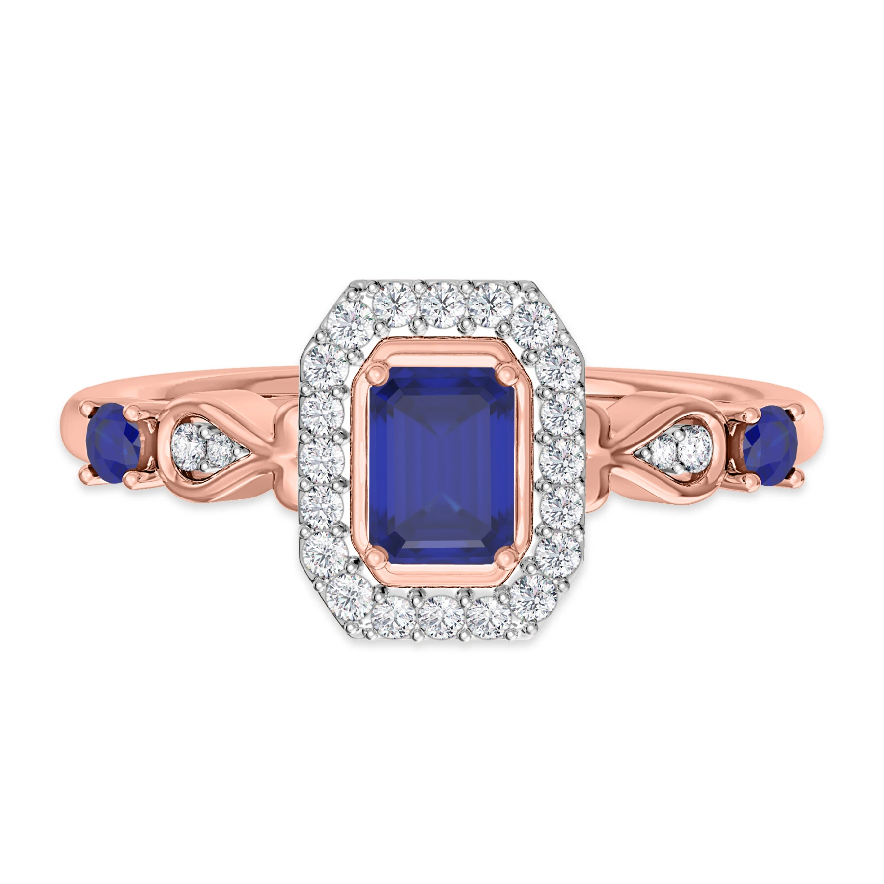 Garland 3/4 CT. T.W. Sapphire and diamond Engagement Ring - view 1