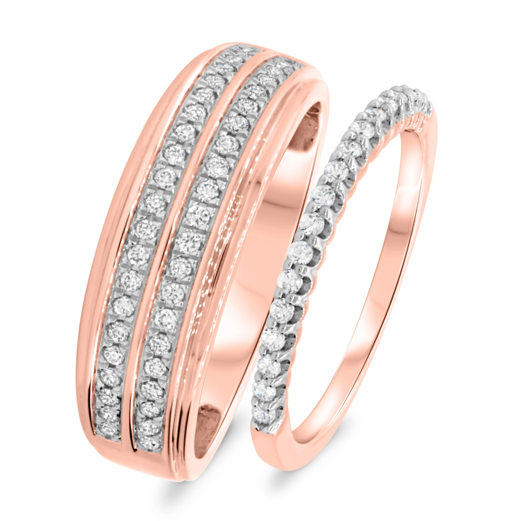 Bree 1/2 ct tw. Lab Grown Diamond Wedding Band Set - view 1