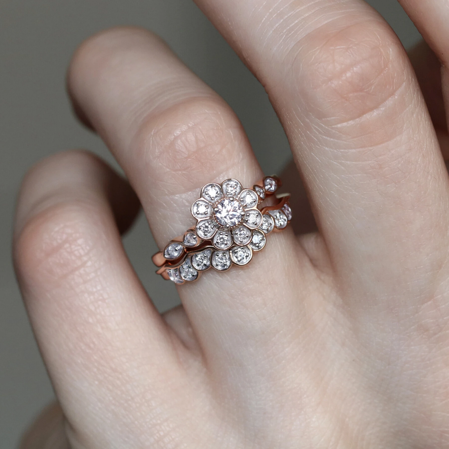 Aziza 1 Carat T.W. Sapphire Round Solitaire Bridal Set - view 1