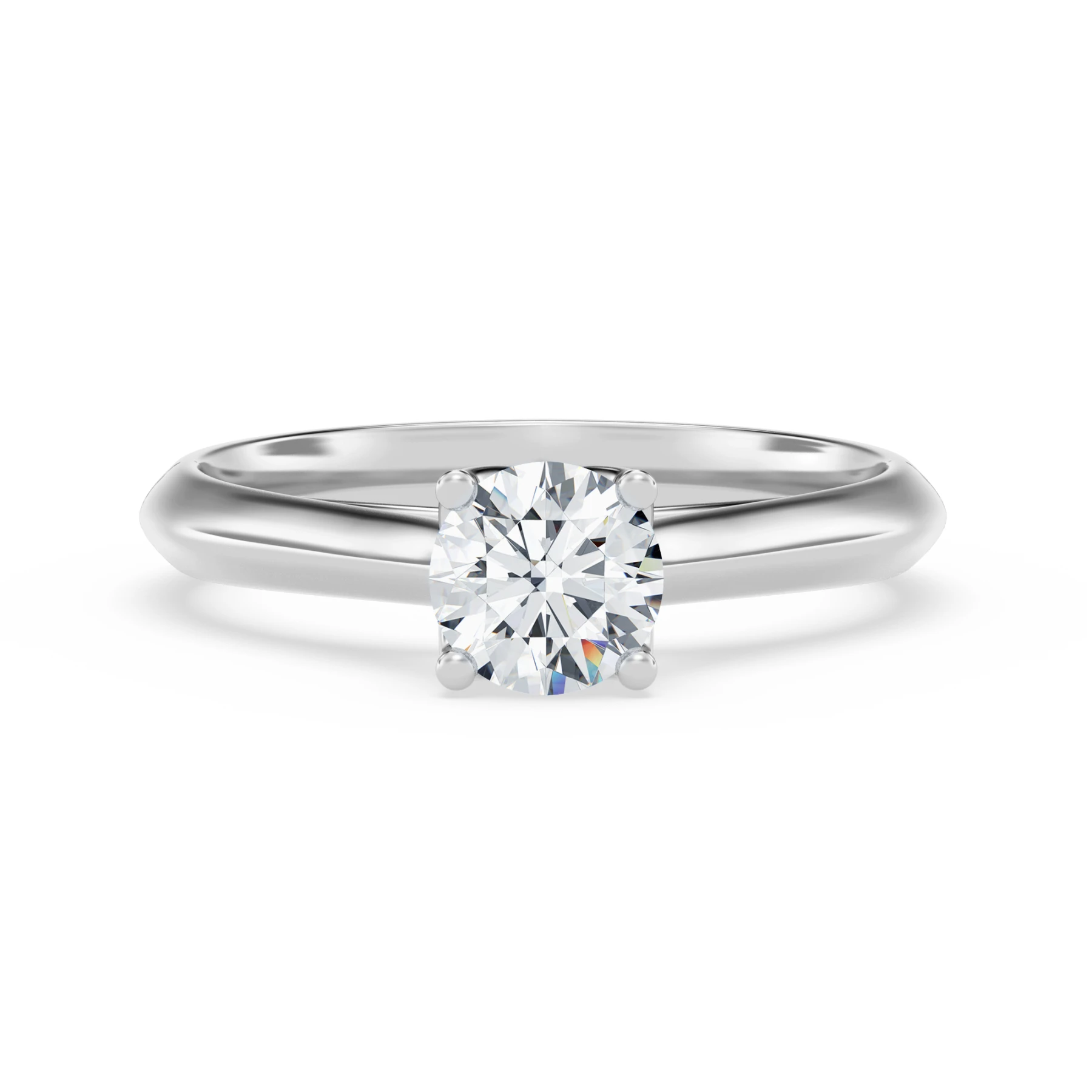 Jena 1/2 ct tw. Lab Grown Diamond Round Solitaire Engagement Ring Vermeil