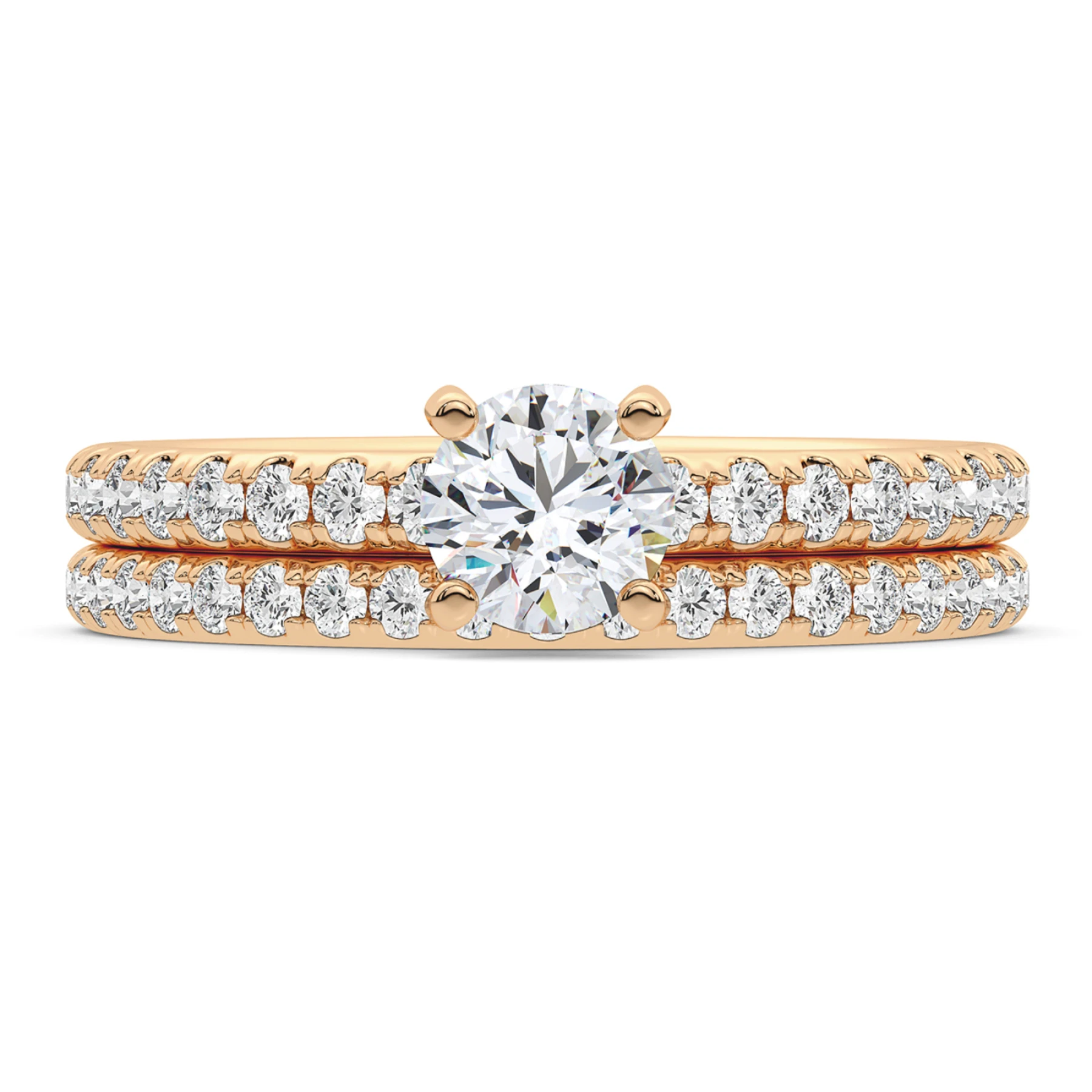 Kitana 2 ct tw. Lab Grown Diamond Round Solitaire Bridal Set - view 1