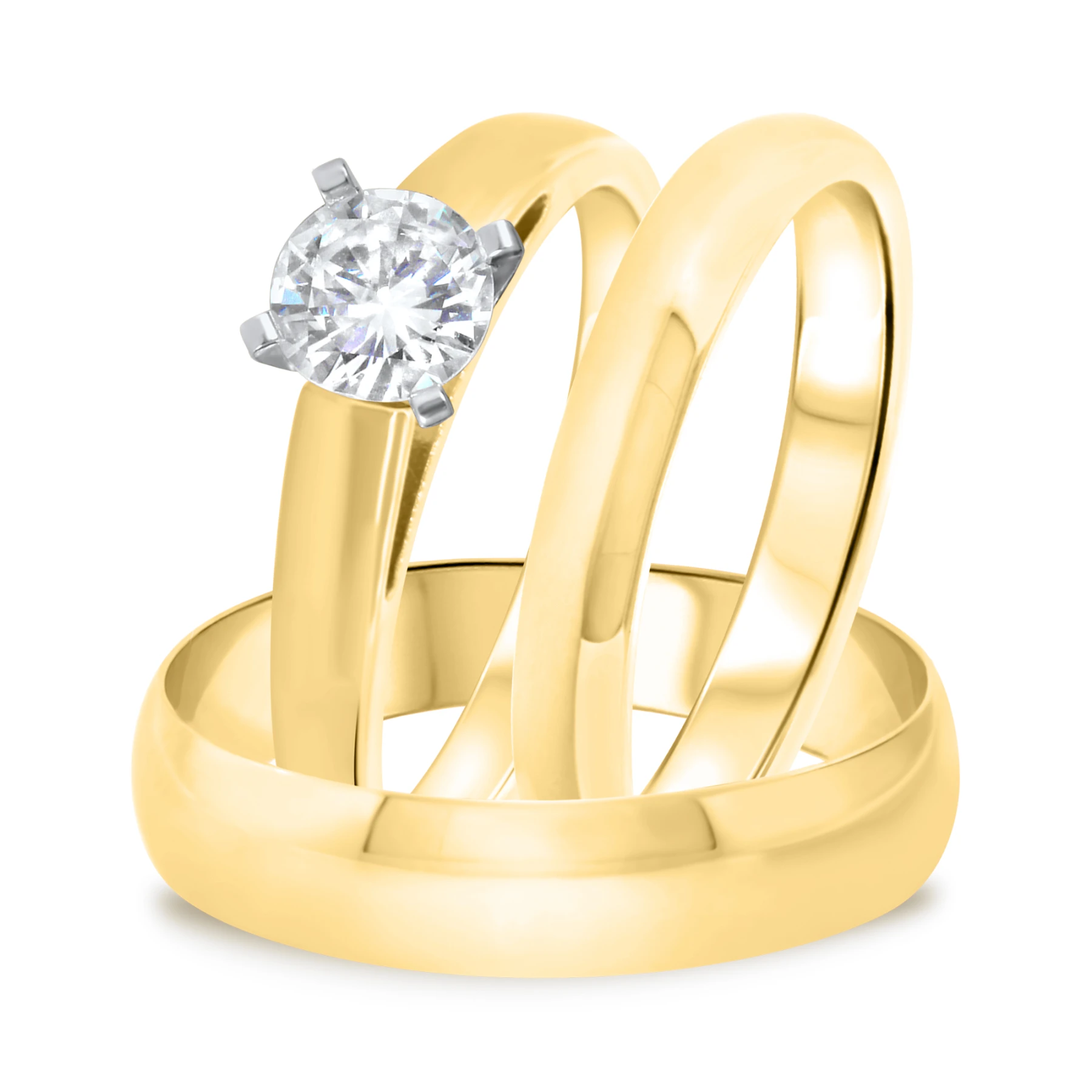 Jandi 3/4 ct tw. Lab Grown Diamond Round Solitaire Trio Set - view 1