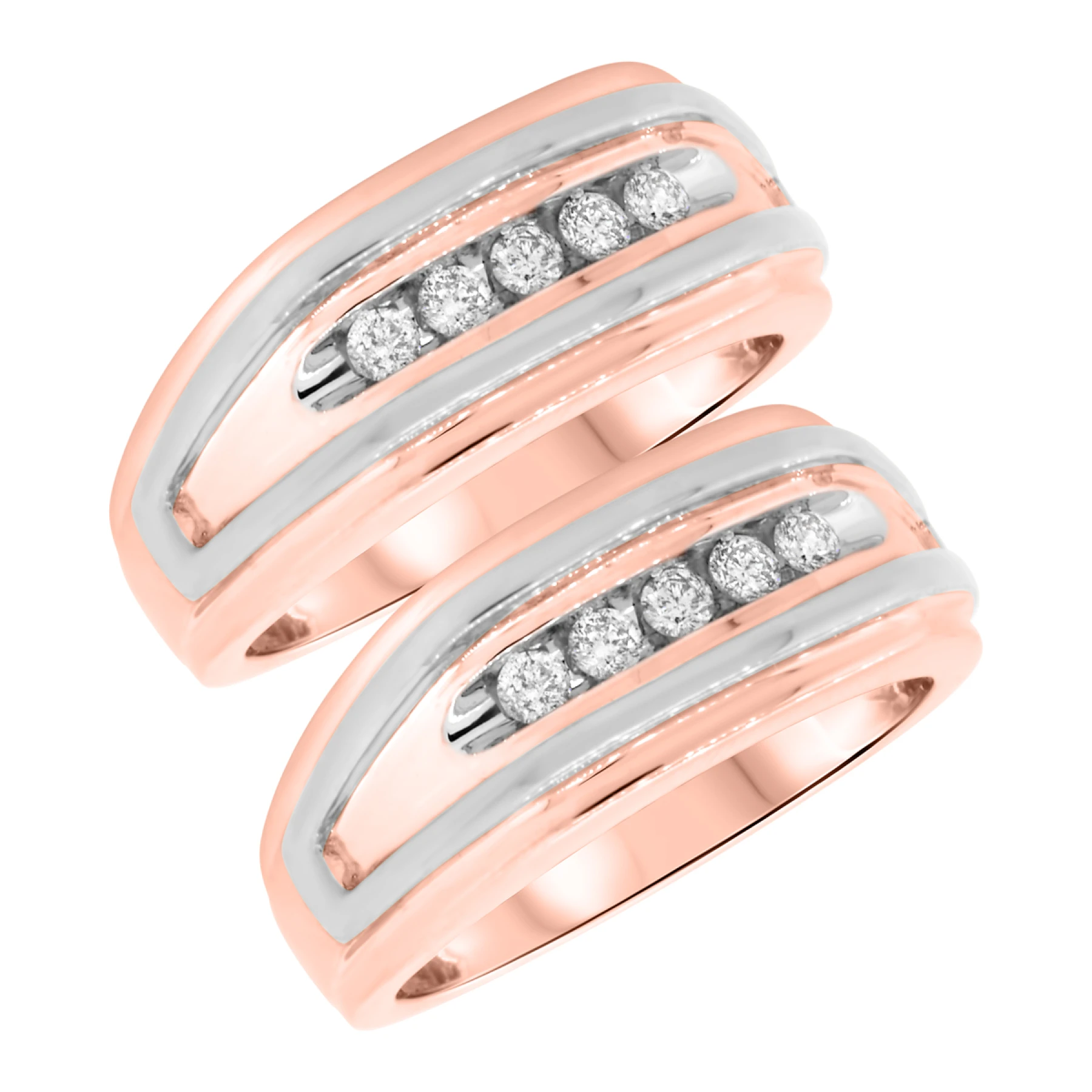 Jovani 1/2 ct tw. Diamond Same Sex Mens Band Set