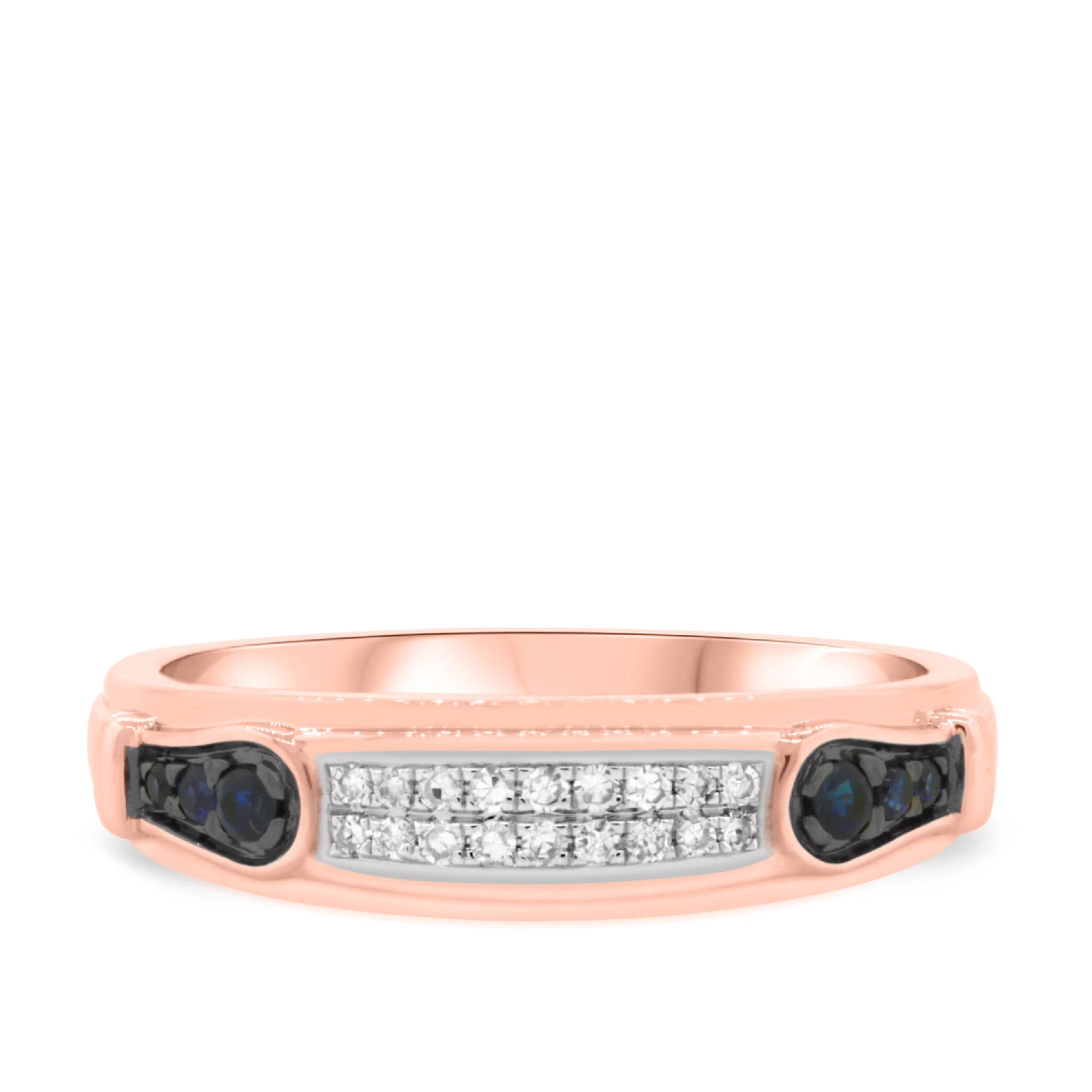 Bee 1/8 ct tw. Sapphire Mens Band - view 1
