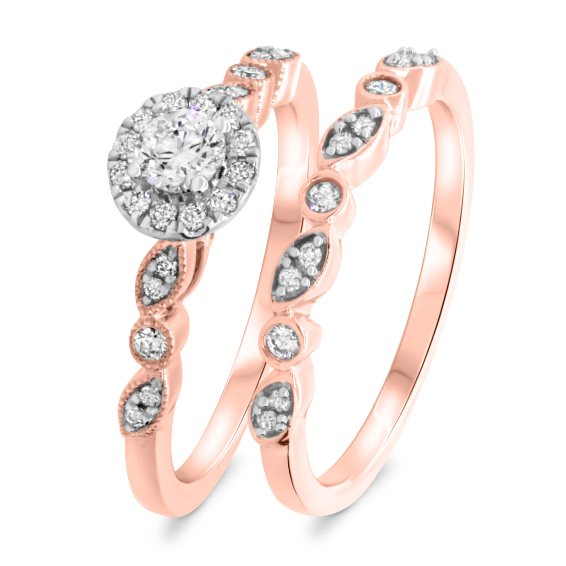 Jocelyn 1 Carat T.W. Diamond Round Solitaire Bridal Set - view 1