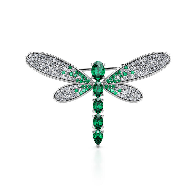 "Nature's Wonder" Dragonfly Design Sterling Silver Brooch