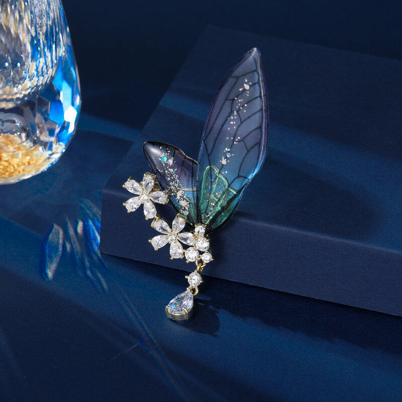 Butterfly Wing Brooch Juelvia US