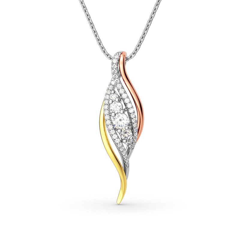 Dainty Tri-Tone Necklace
