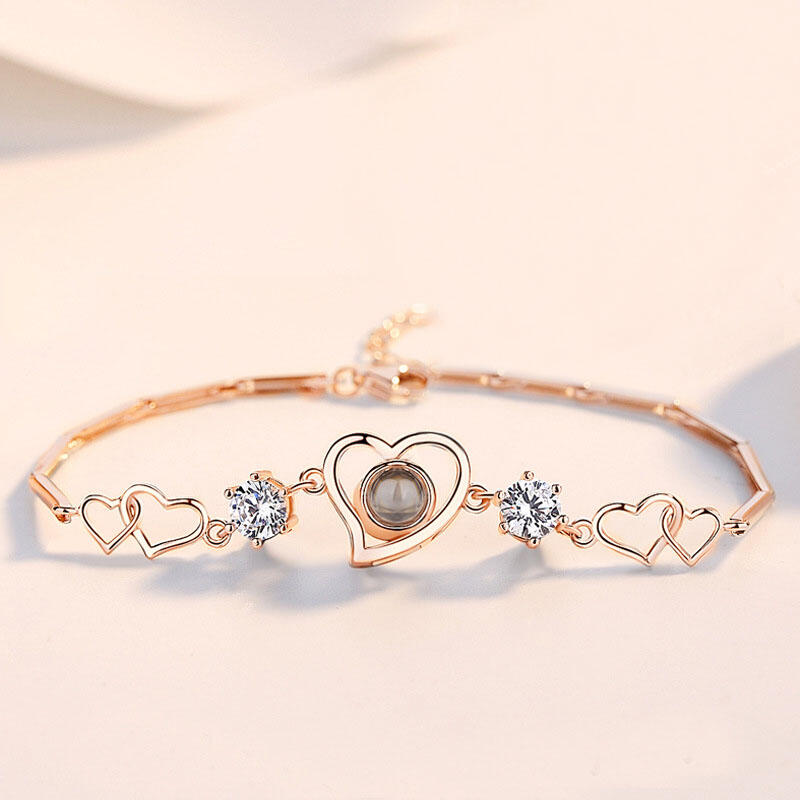 100 Languages I Love You Sterling Silver Bracelet
