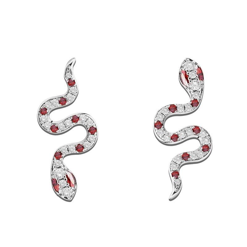 "Rebirth" Snake Shape Sterling Silver Earrings