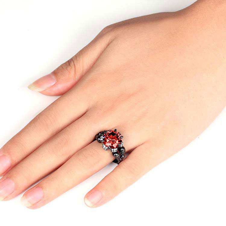 Cool Black Round Cut Sterling Silver – view 4