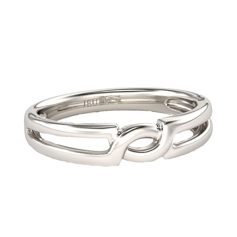 Juelvia Crossover Sterling Silver Men's Band