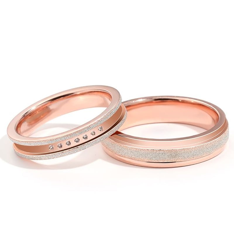 Juelvia "My Promise" Sterling Silver Couple Rings