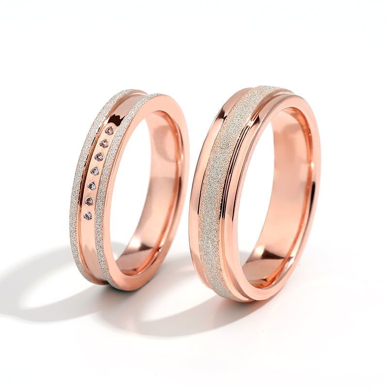 Juelvia "My Promise" Sterling Silver Couple Rings